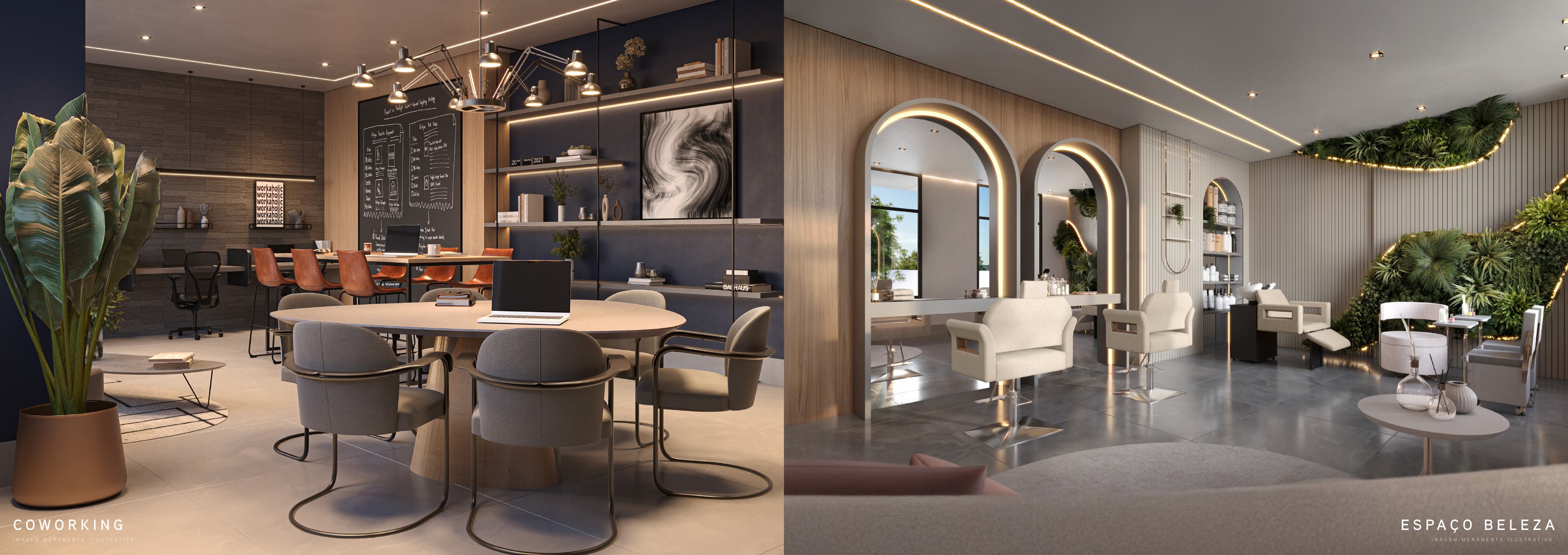 Coworking e espaço beleza — Beyond Residence