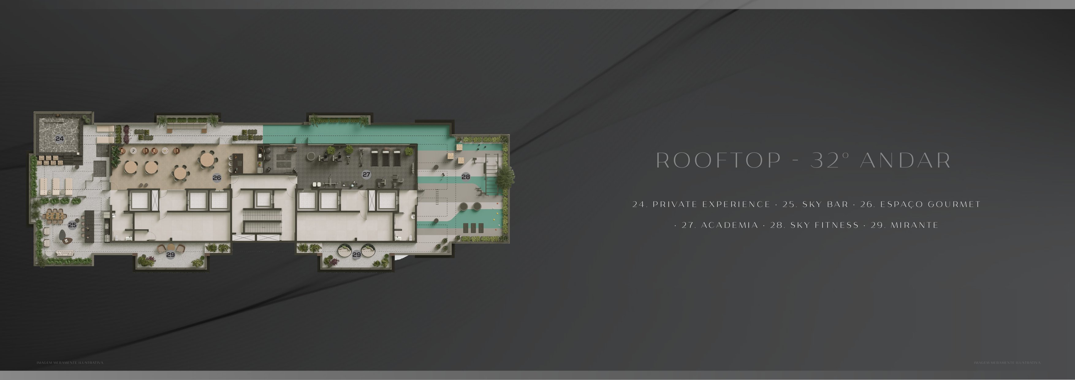 Implantação do rooftop — Beyond Residence