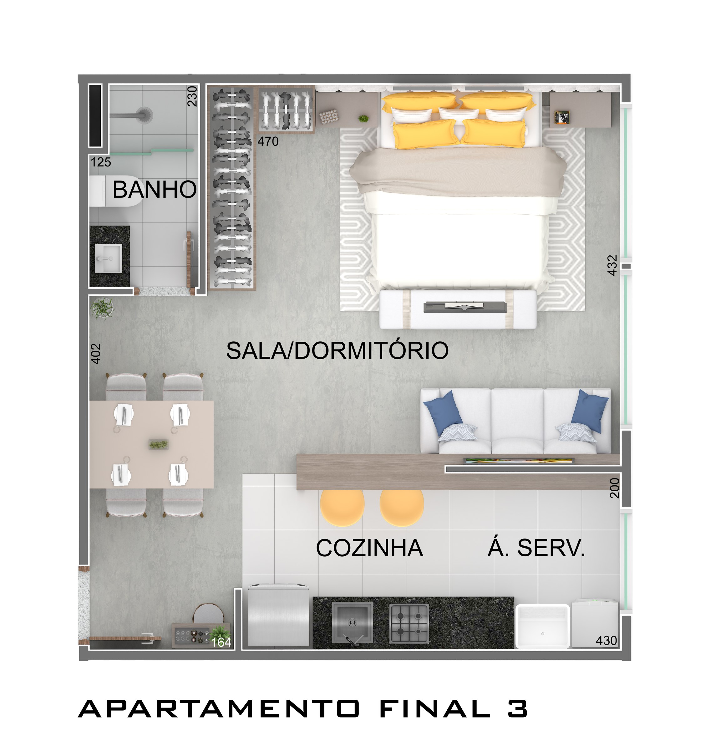 Planta de Final 3 — 41,00 m² do Parc Barcelona