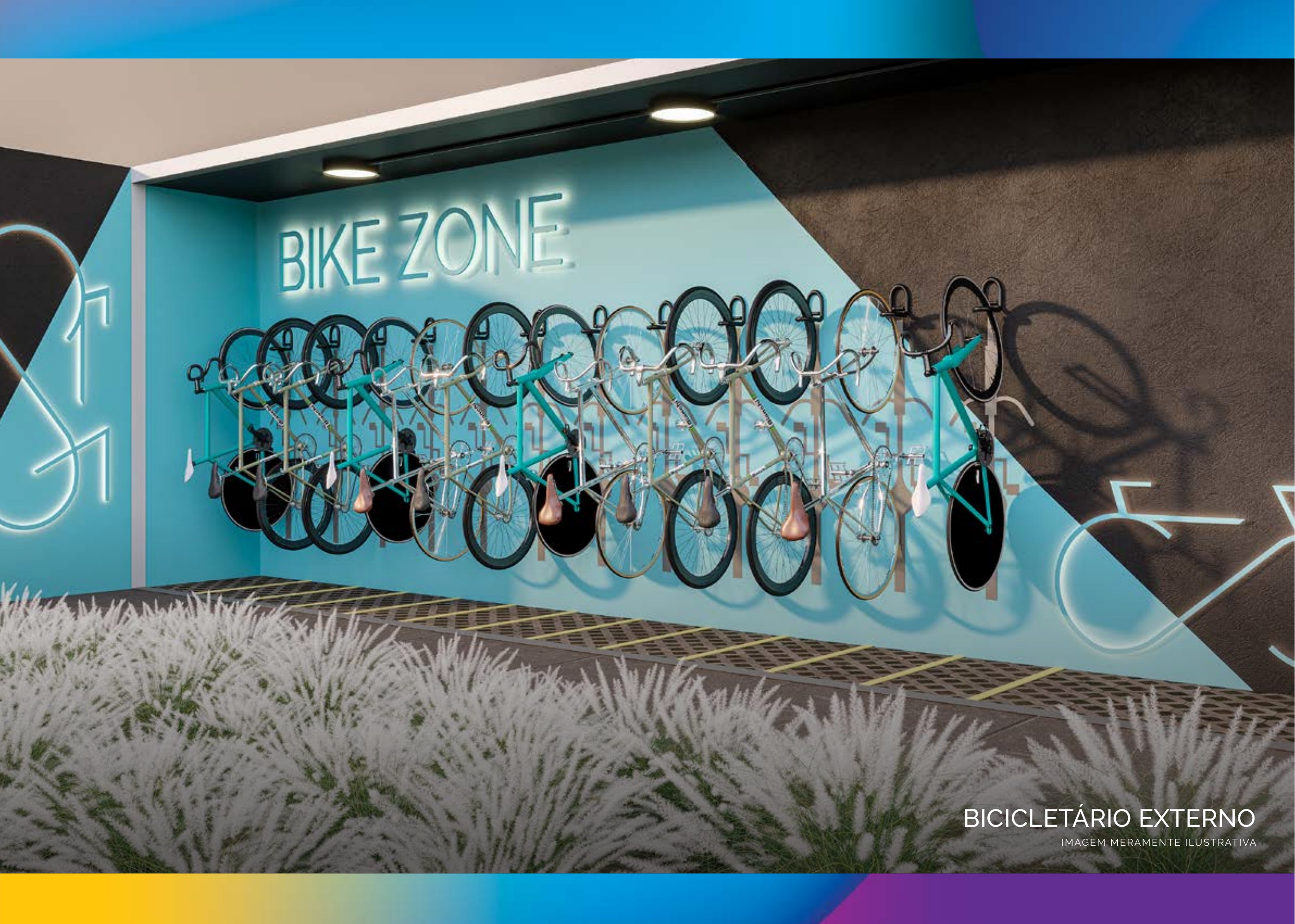 Bicicletário externo — Lumini Clube Residencial