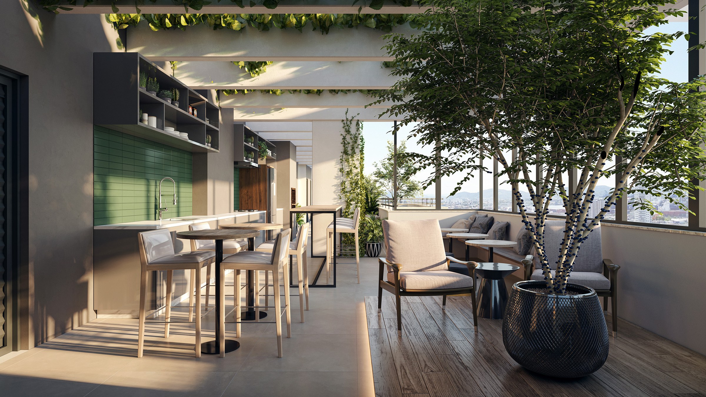 Elos Barueri Rooftop Praca Do Sol Bc Interna — Elos Residencial Clube