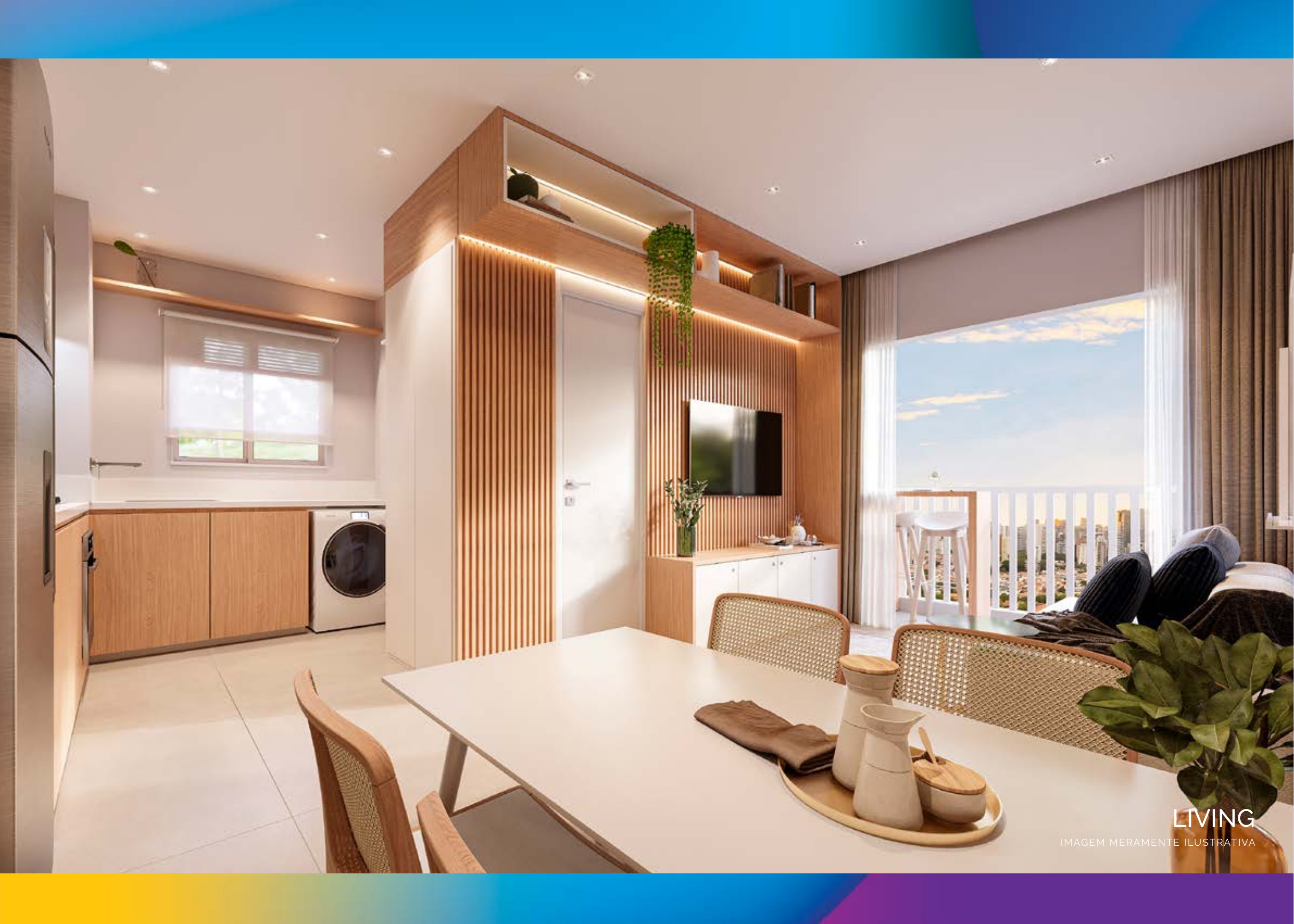 Living decorado — Lumini Clube Residencial