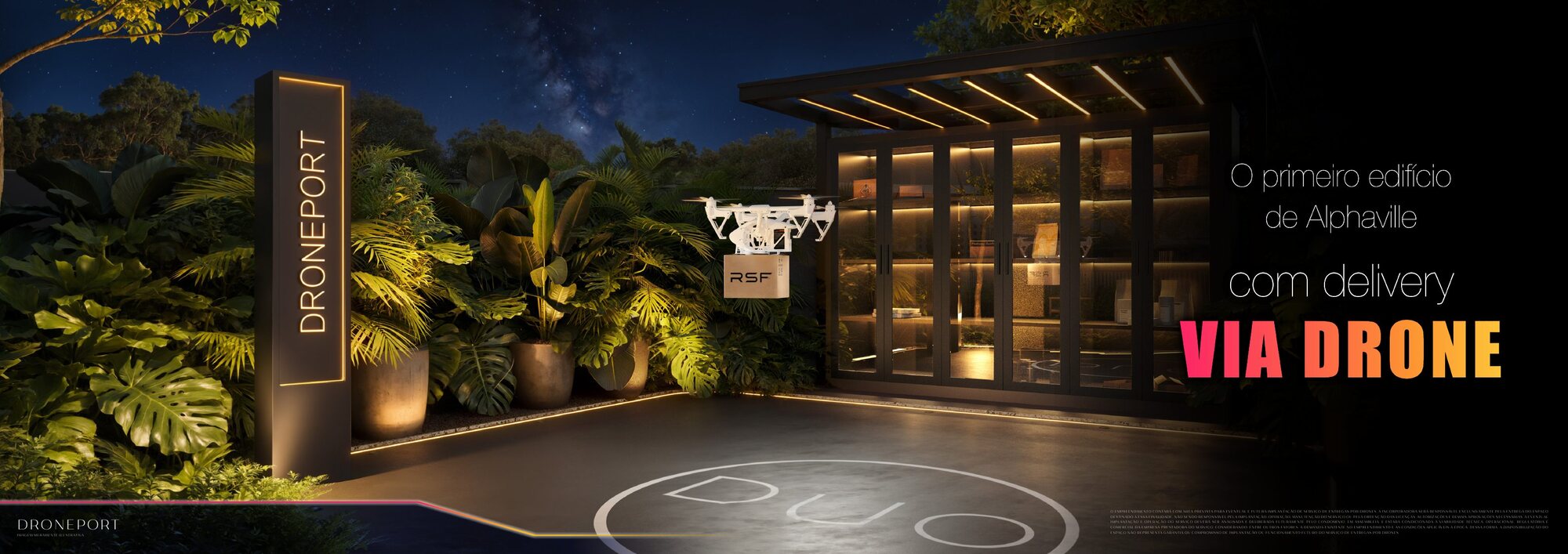 Droneport — delivery via drone — DUO Stay Residence
