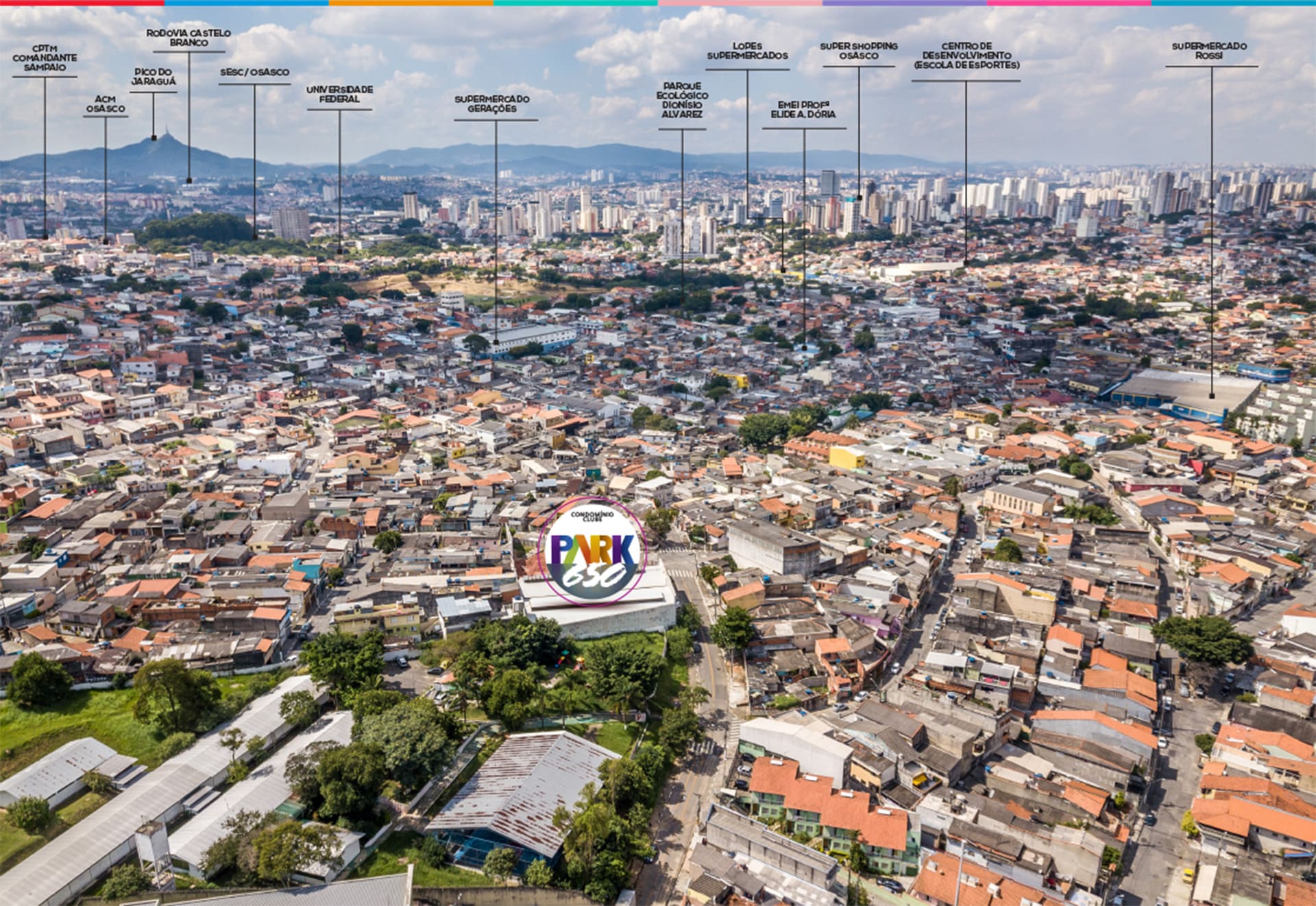Localização na Vila Yolanda — Park 650 Condomínio Clube