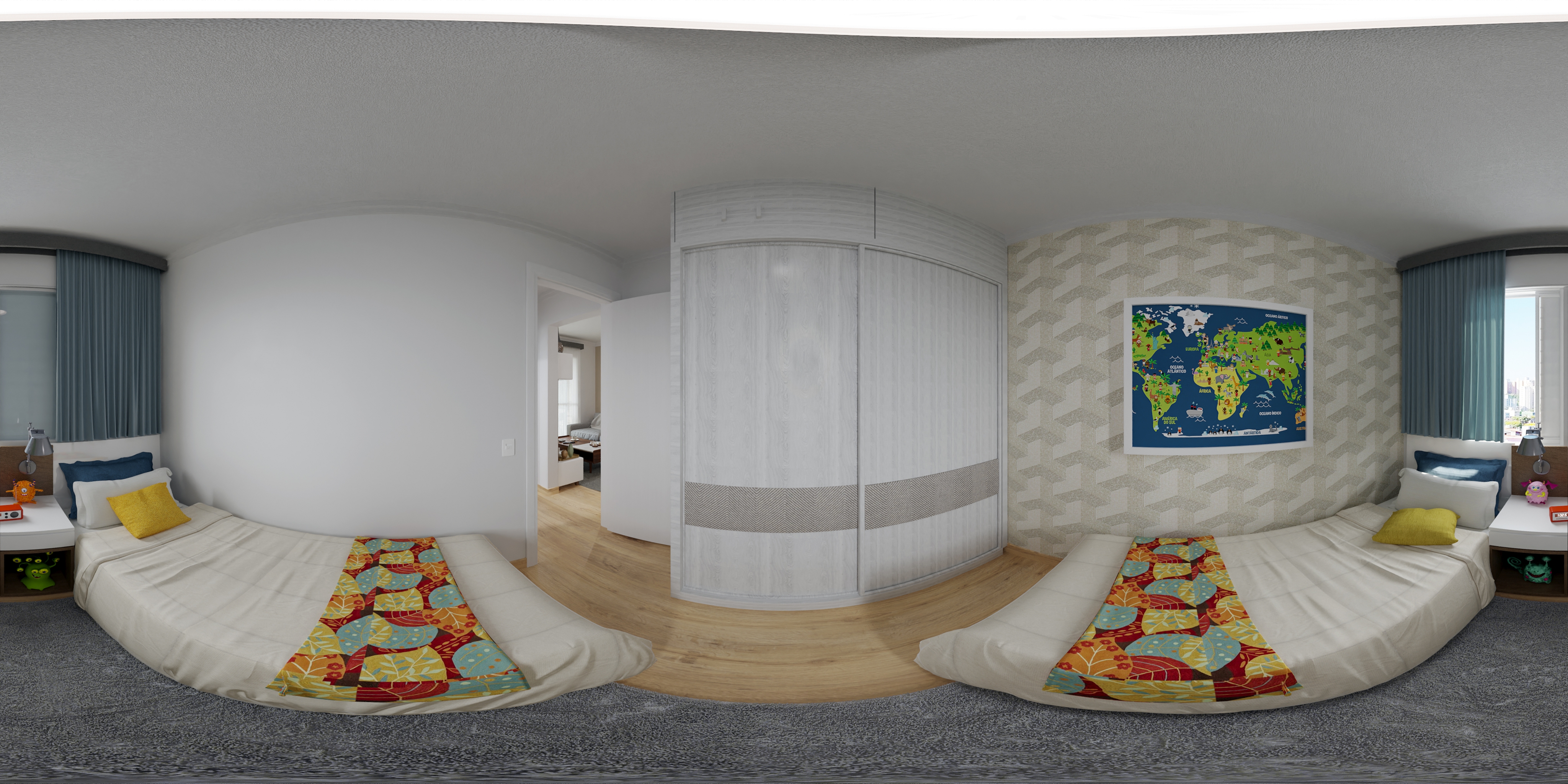Apartamento A — vista 360° 07 — Advanced Taboão I
