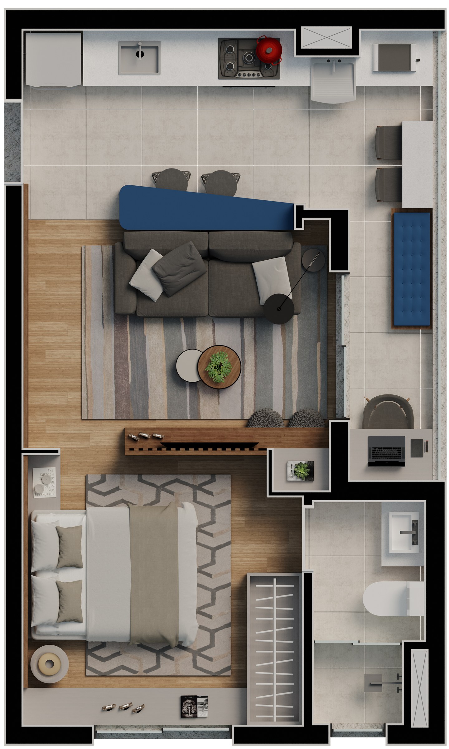 Planta de Elos Barueri Studio do Elos Residencial Clube