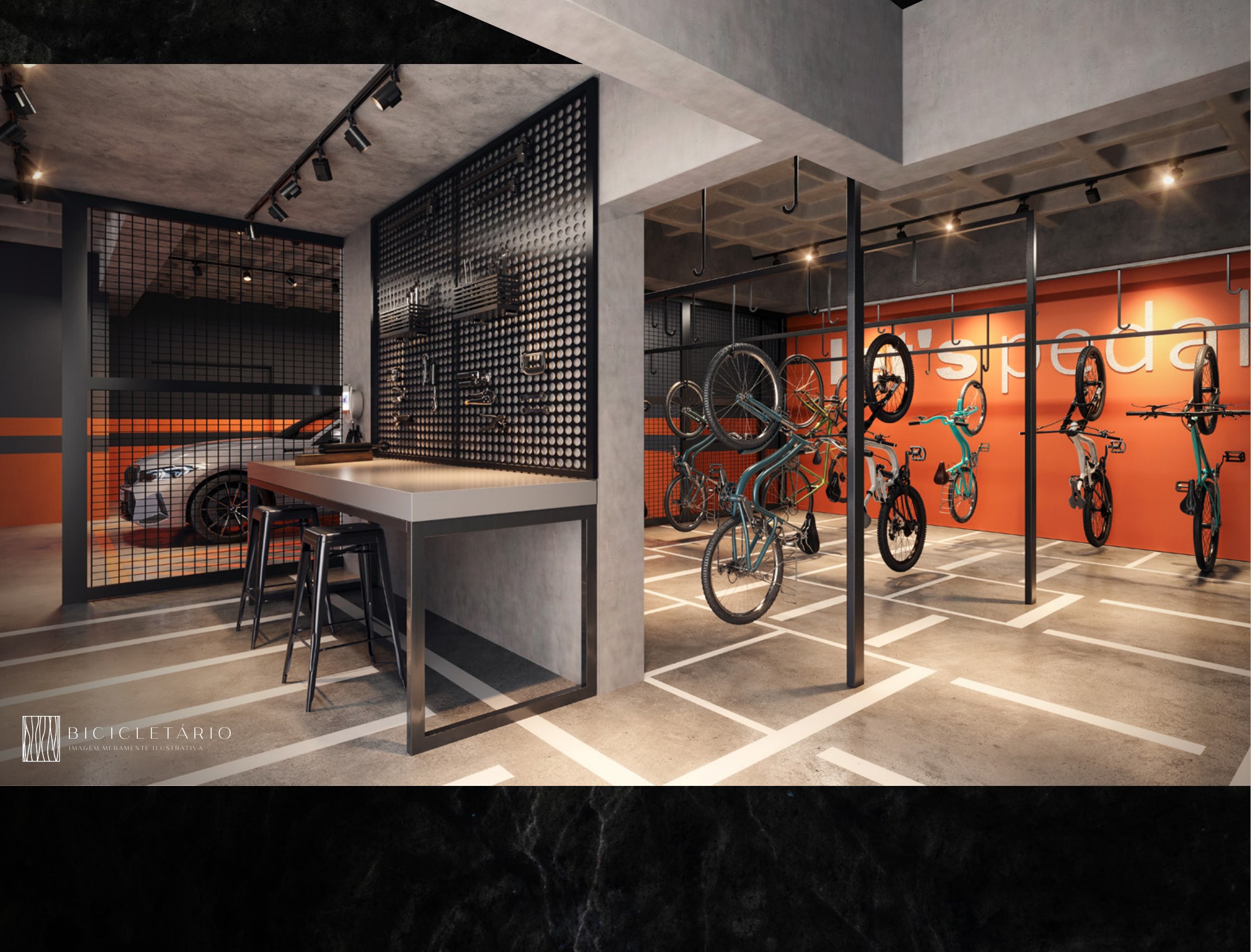 Bicicletário — Symmetry Residence