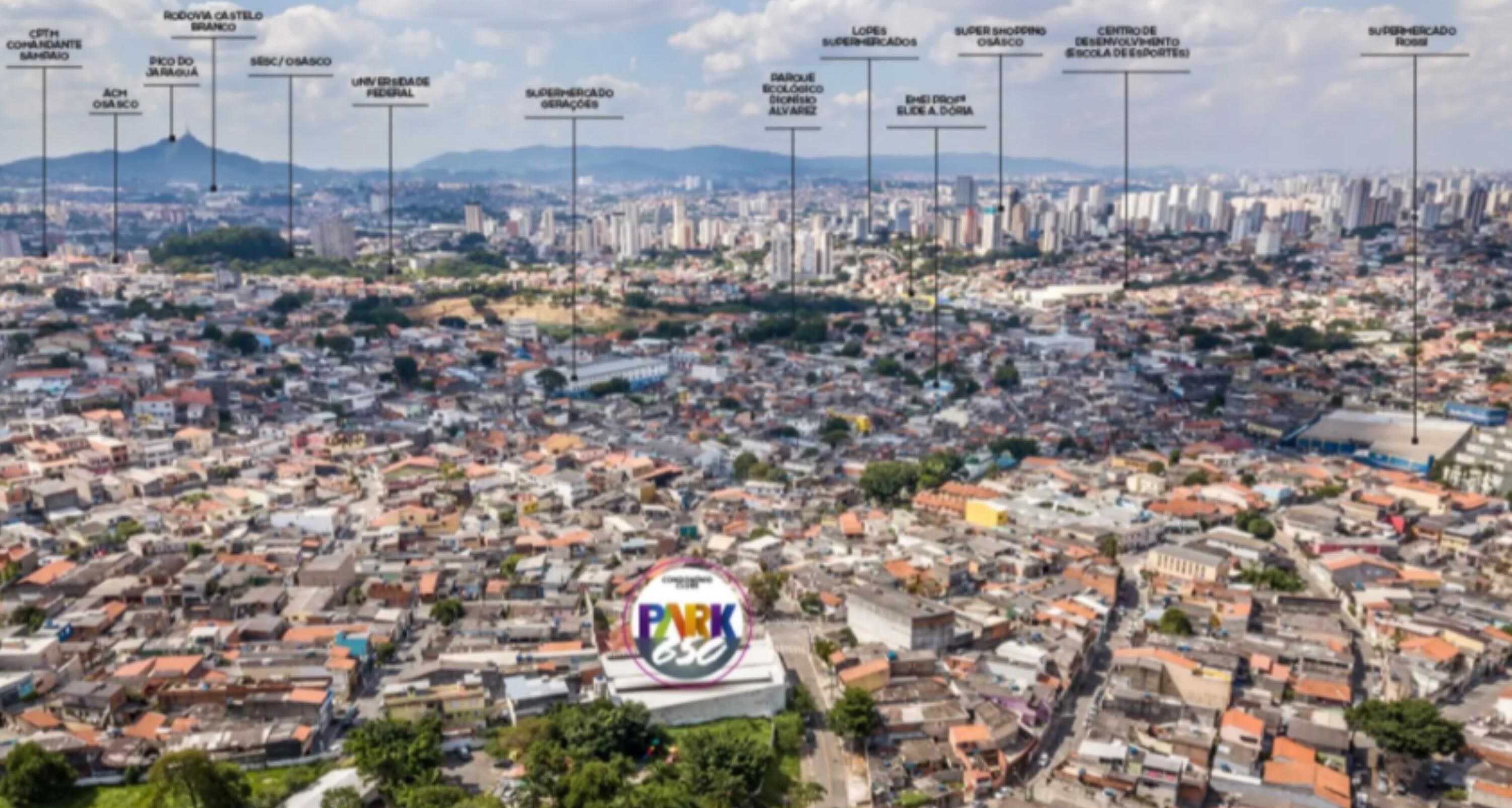 Vista aérea do entorno — Park 650 Condomínio Clube