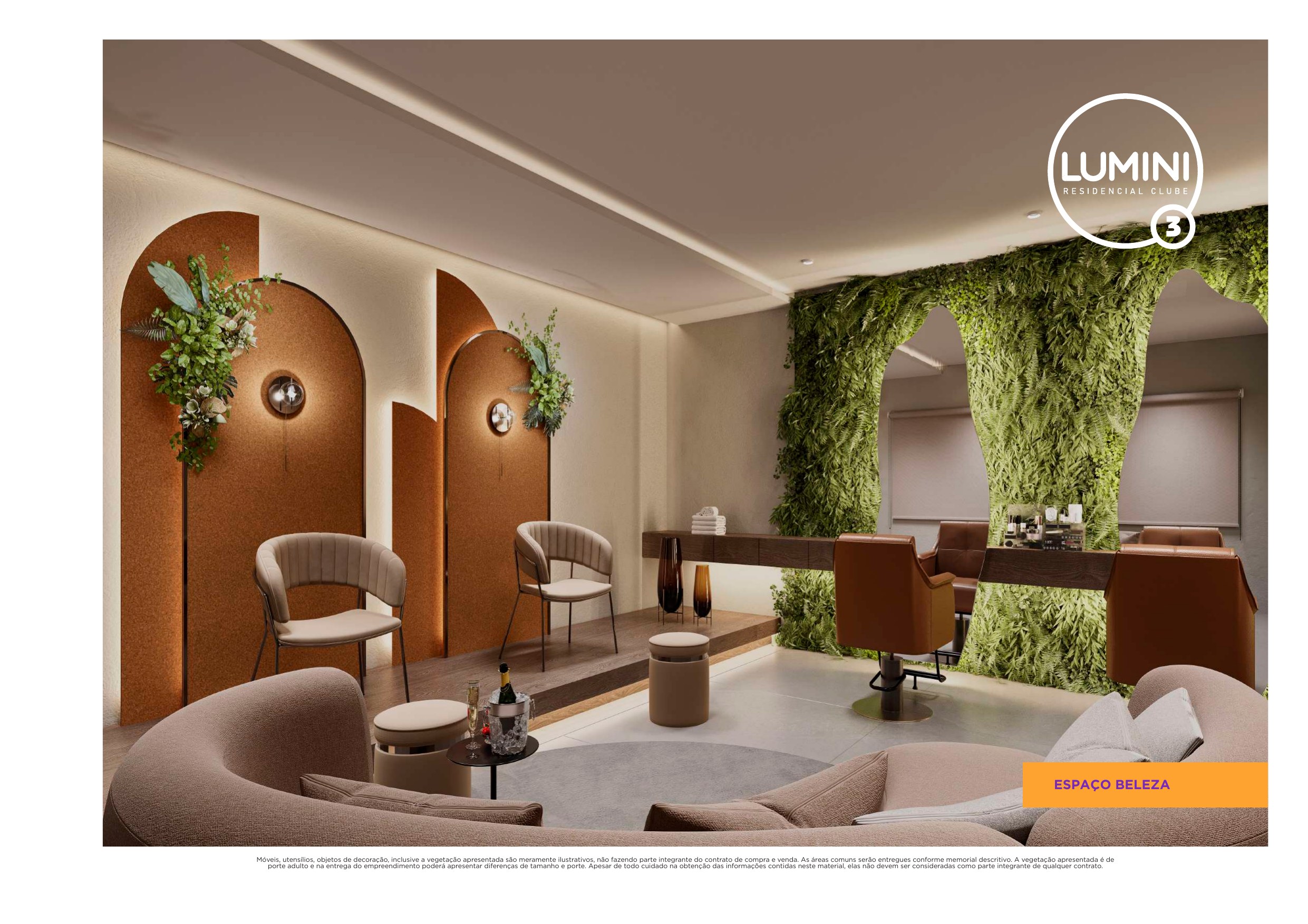 Espaço beleza — Lumini 3 Residencial Clube
