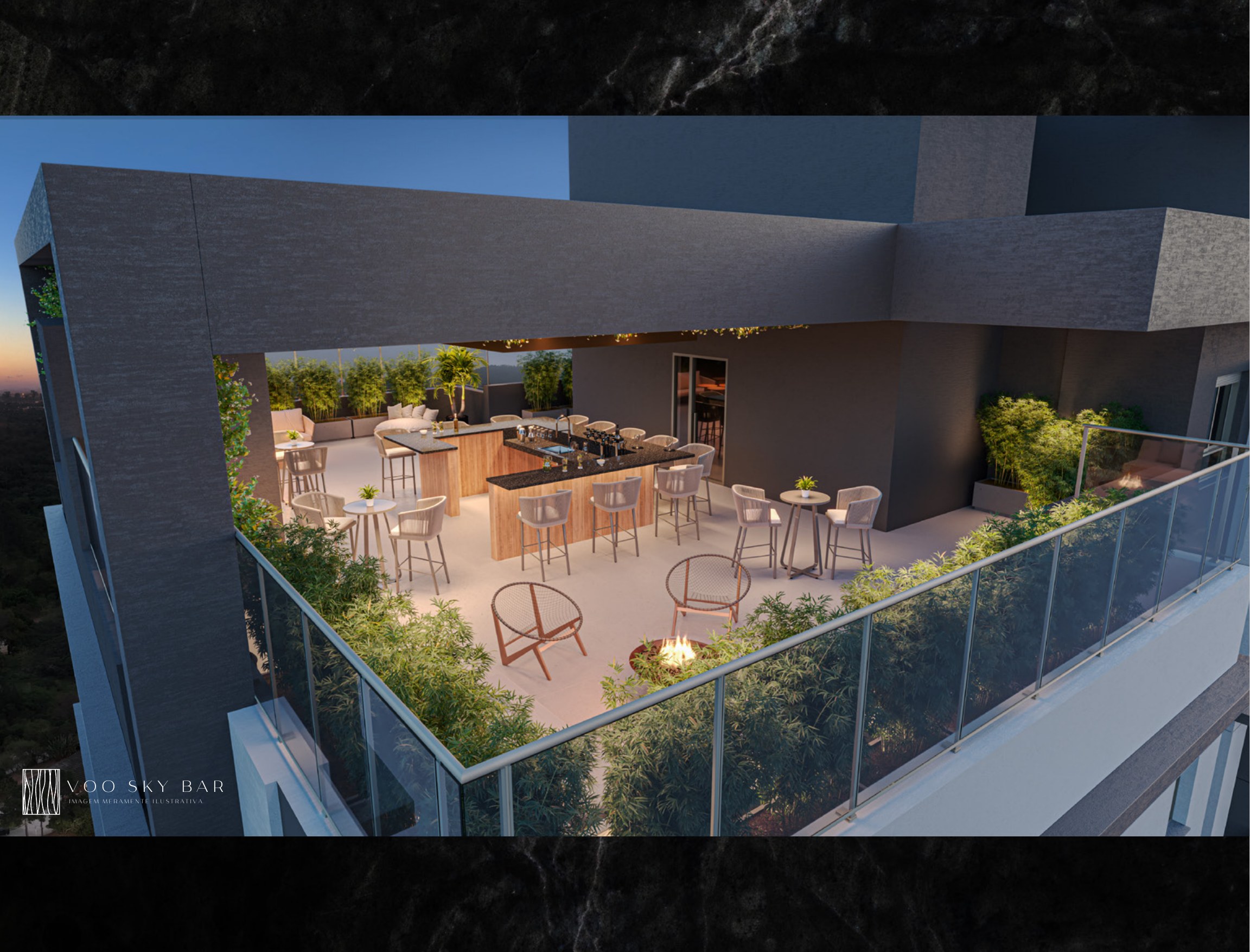 Voo sky bar — Symmetry Residence