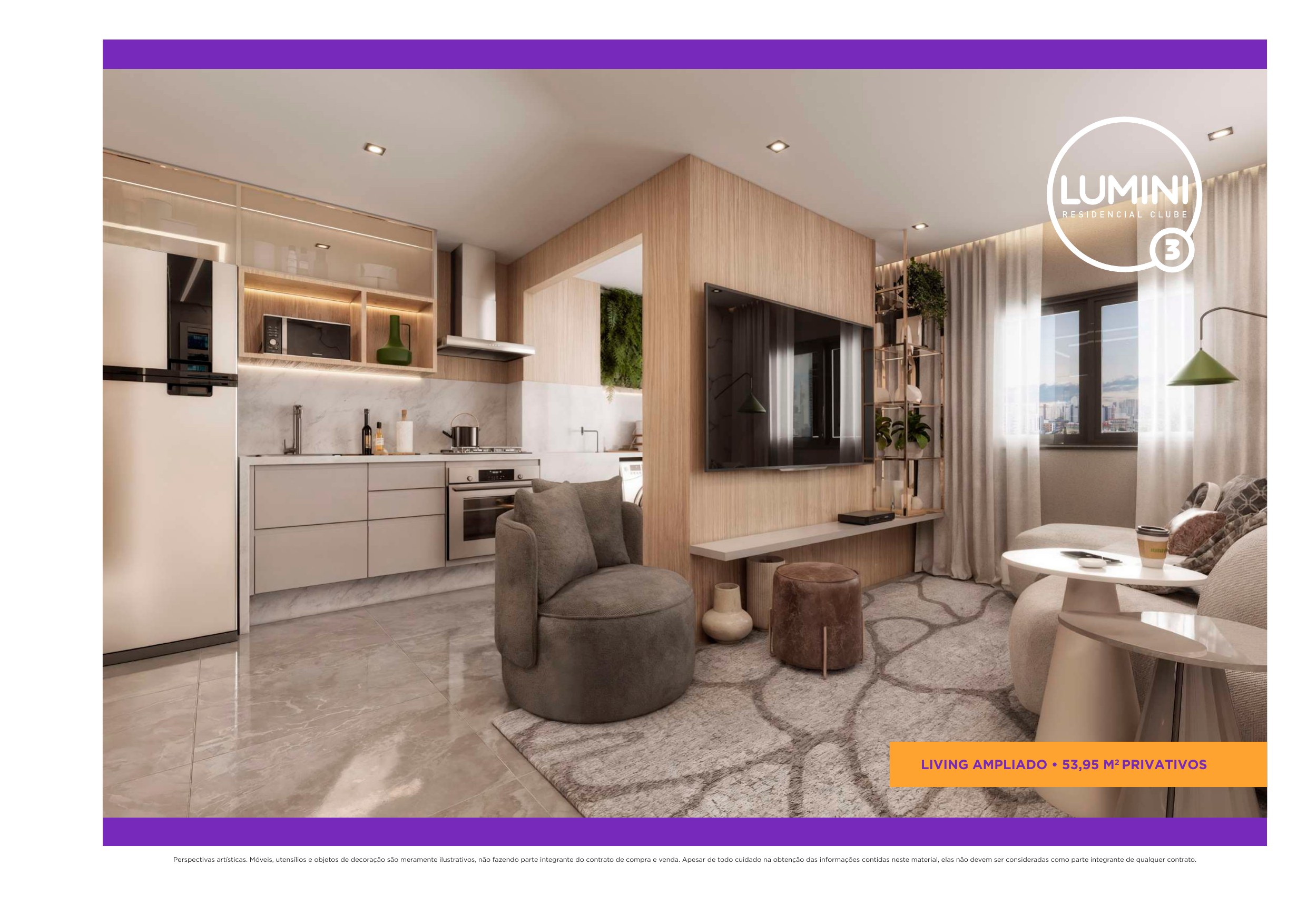 Dormitório decorado — Lumini 3 Residencial Clube