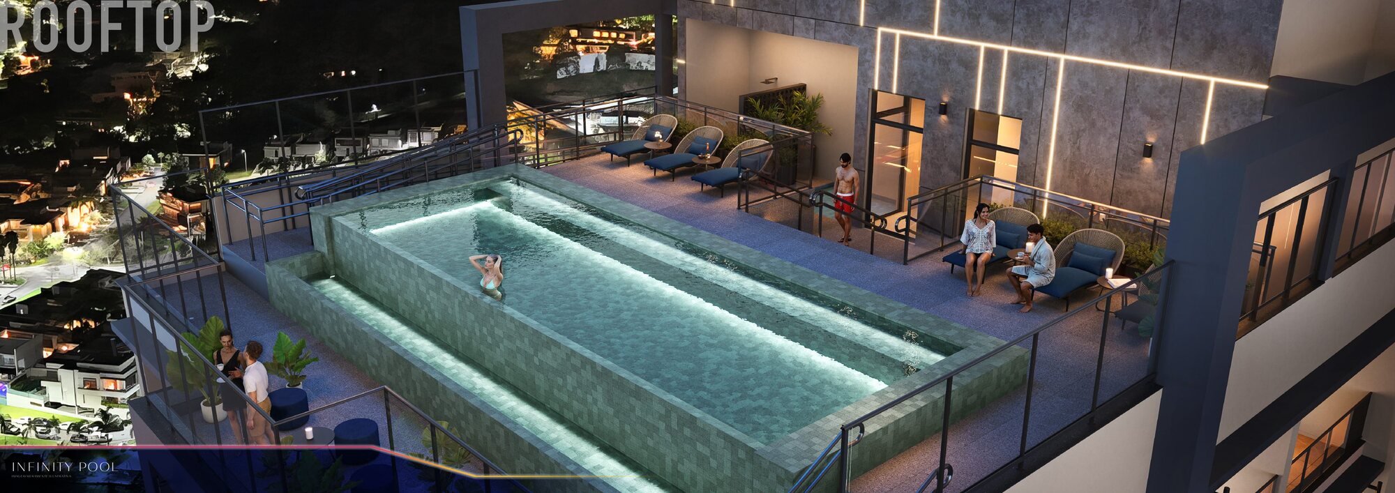 Infinity Pool e Sky Deck — DUO Stay Residence