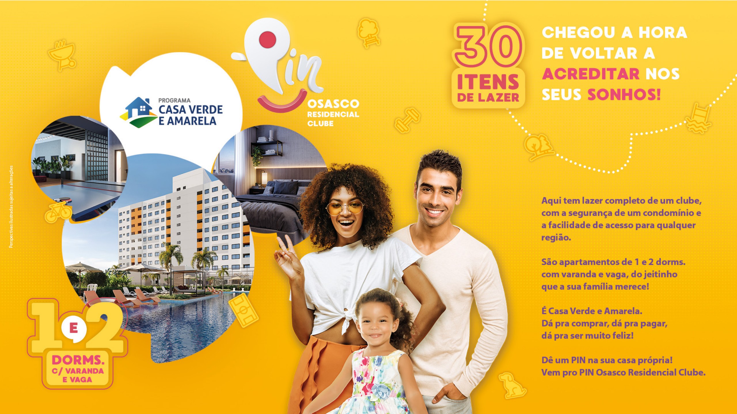 Fachadas e implantação — PiN Osasco Residencial Clube
