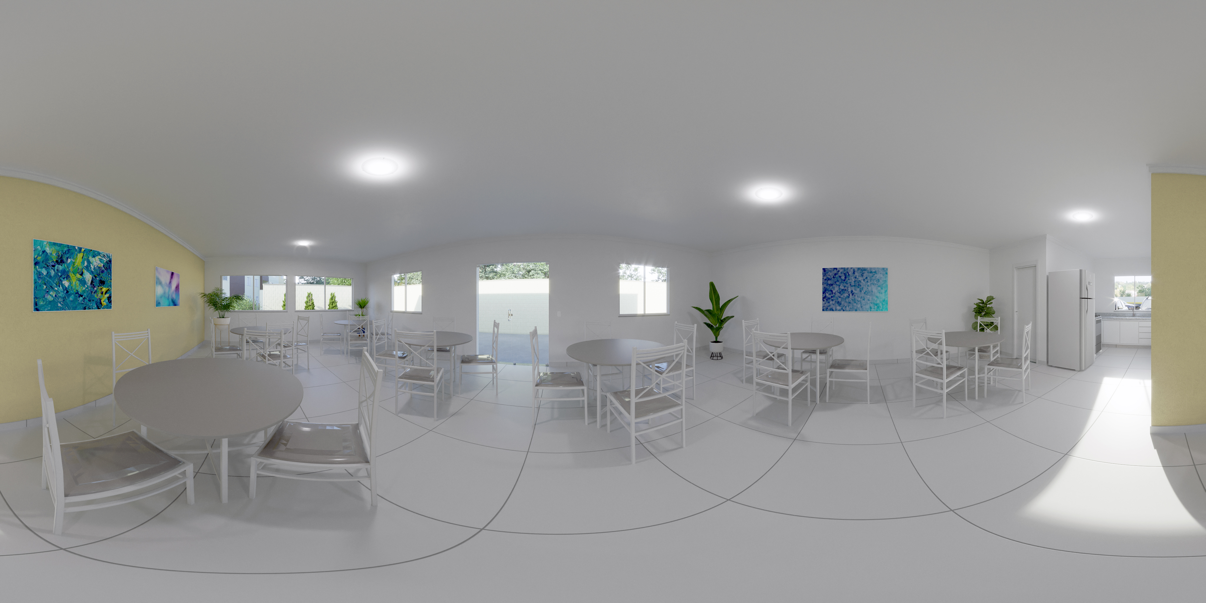 Salão de festas — imagem 360° — Advanced Taboão I