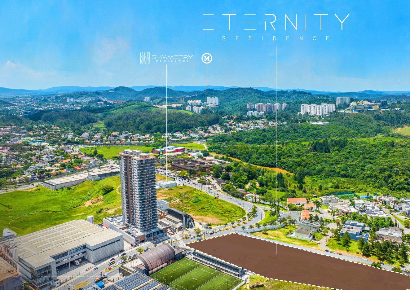 Implantação na região — Eternity Residence