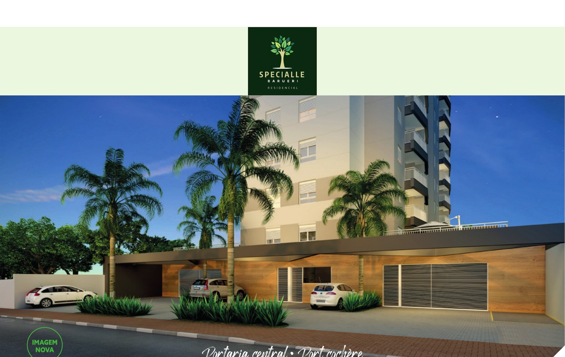 Portaria central e port cochère — Specialle Residencial Barueri