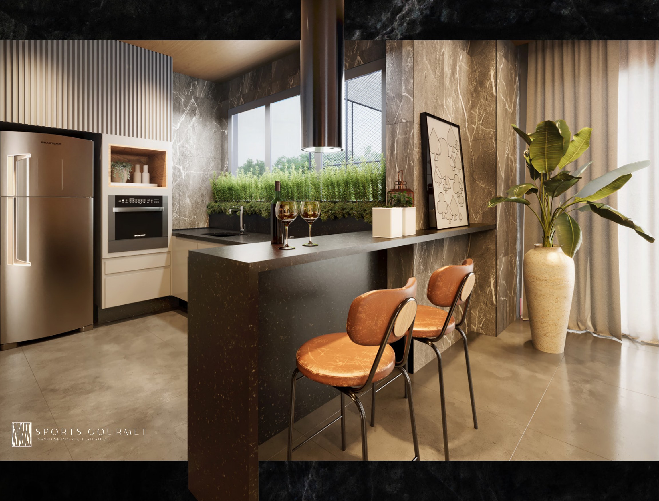 Sports gourmet — cozinha — Symmetry Residence