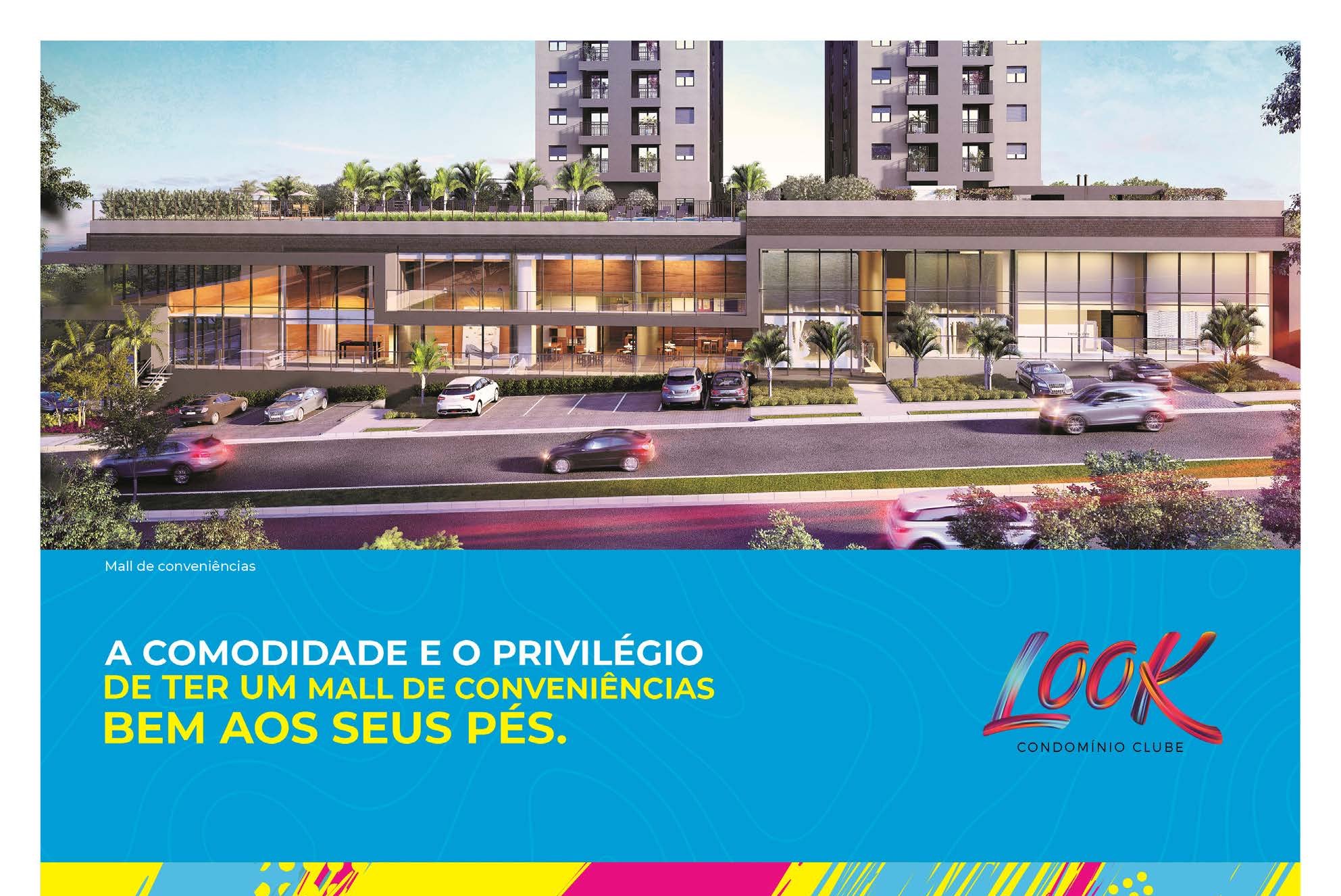 Perspectiva da Rua Águas da Prata — Look Condomínio Clube