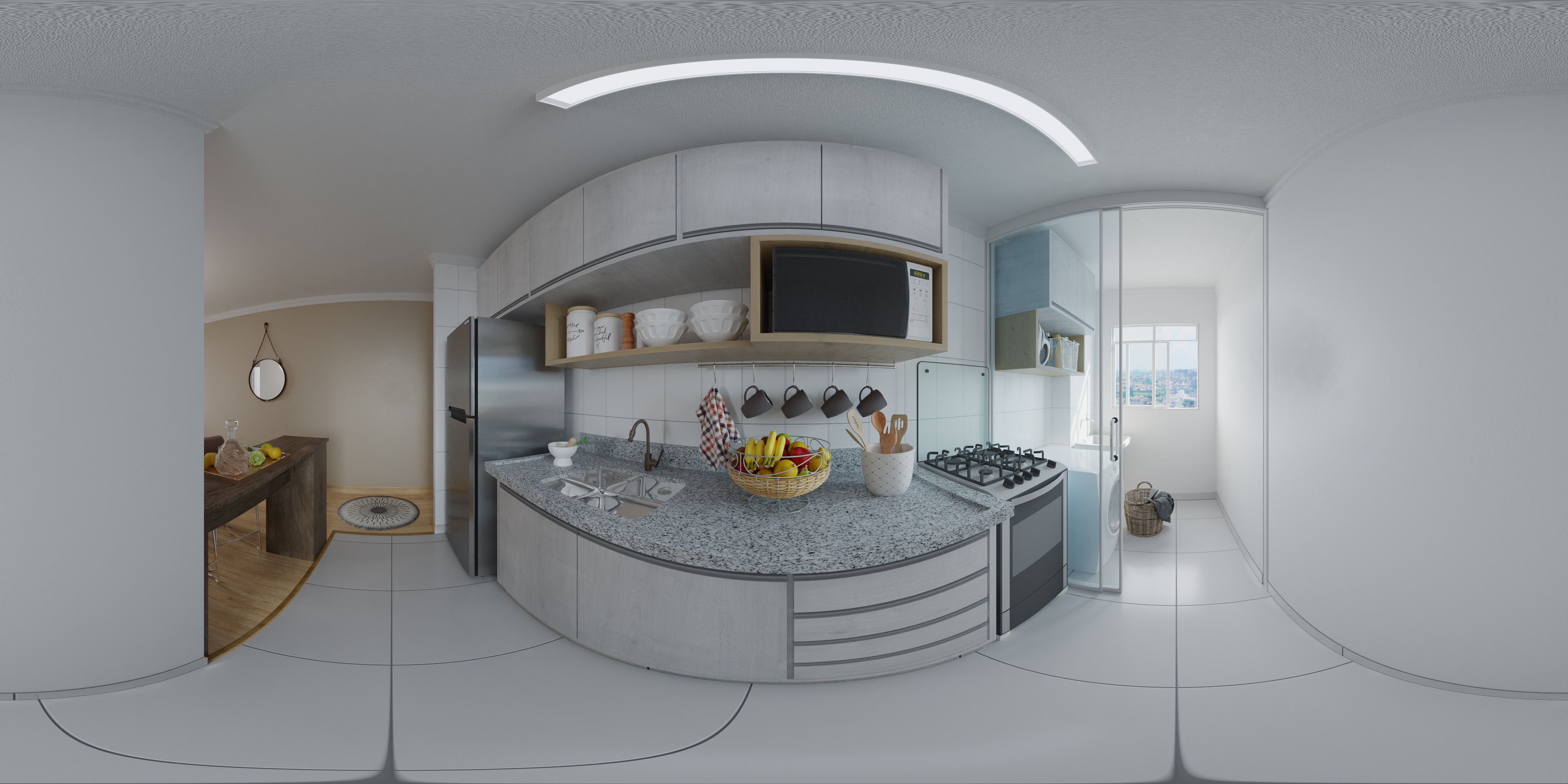Apartamento A — vista 360° 02 — Advanced Taboão I