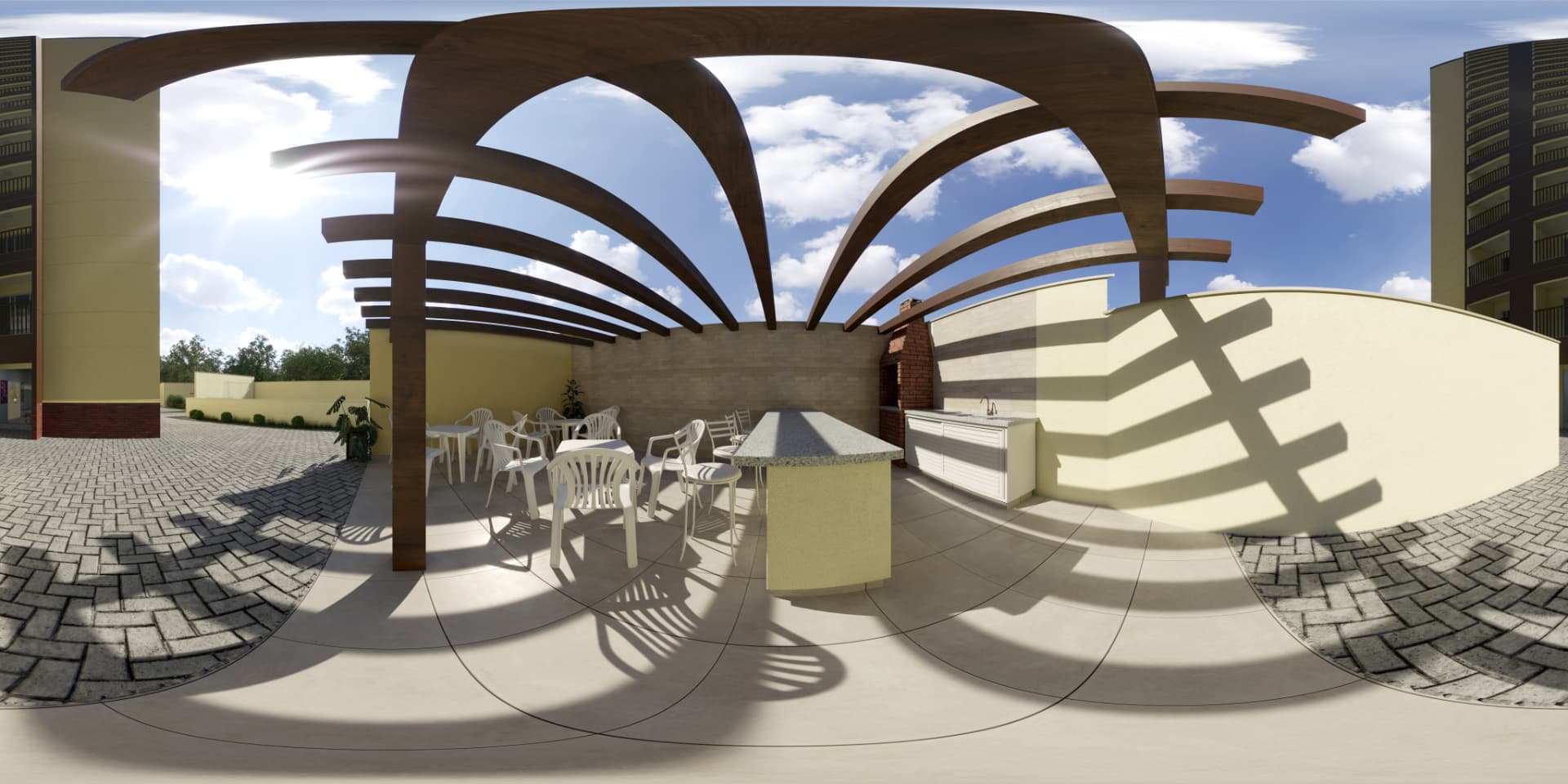 Churrasqueira — imagem 360° — Advanced Taboão I