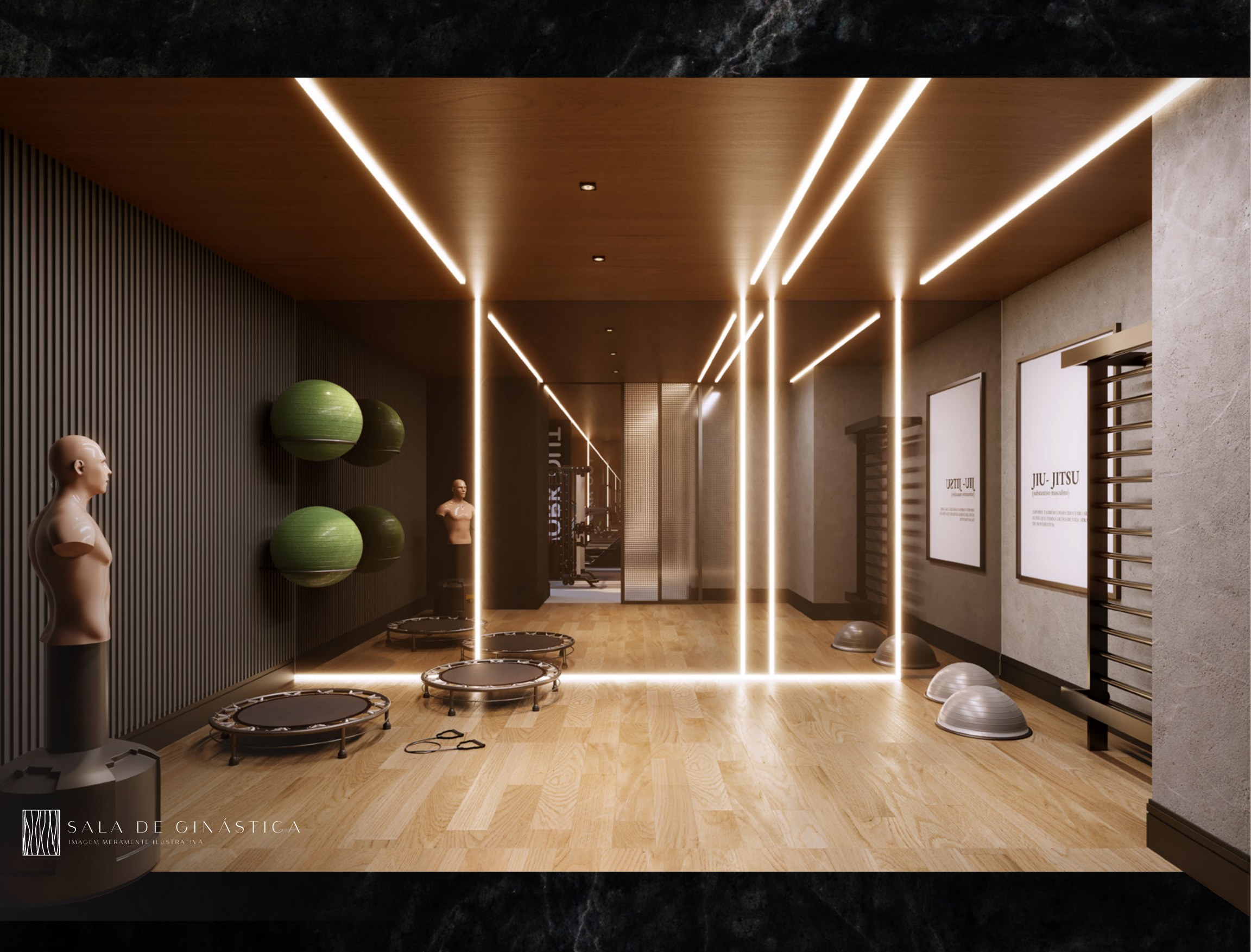 Sala de ginástica — Symmetry Residence