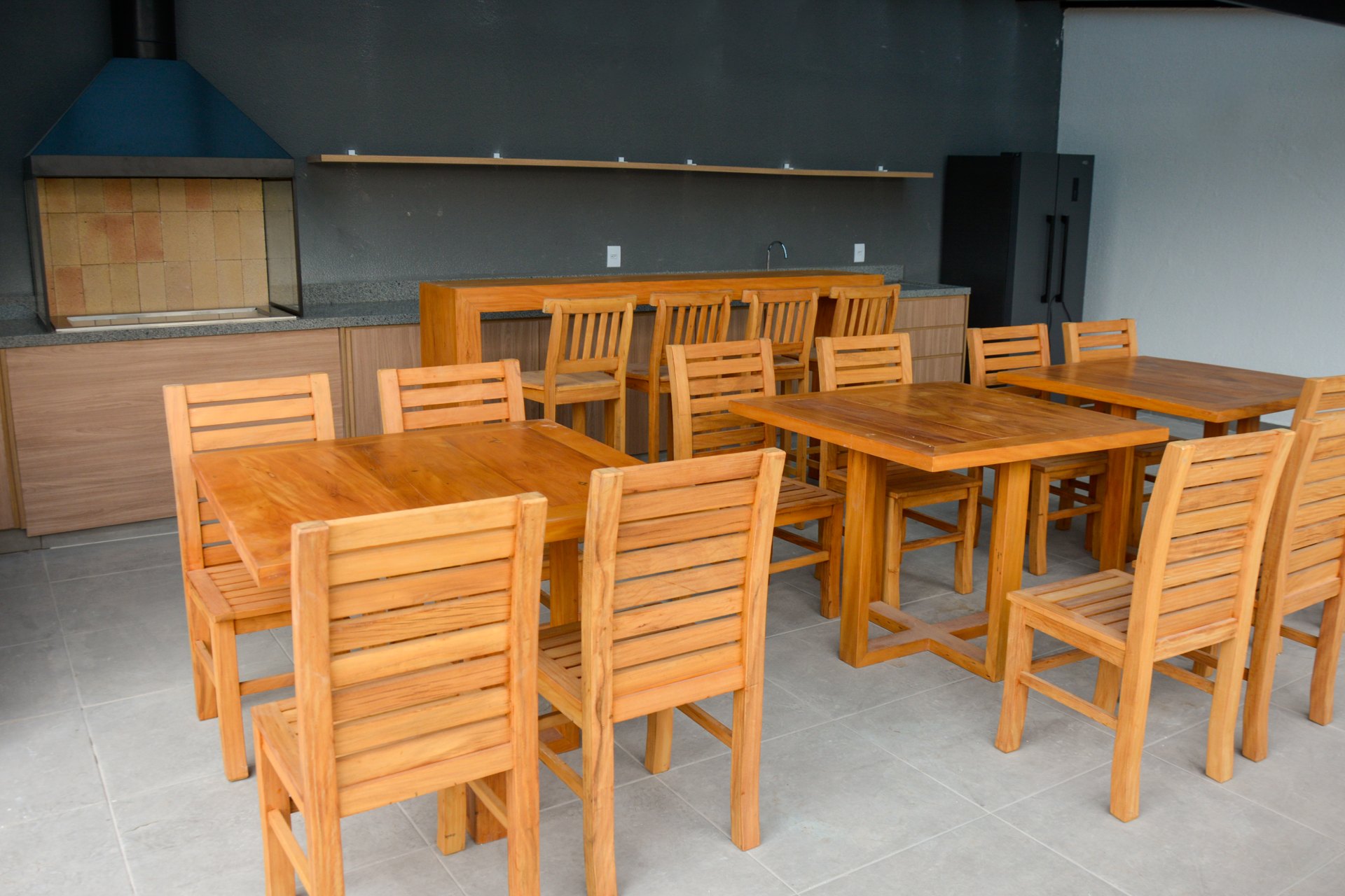 Espaço das churrasqueiras — Feeling Casa Verde