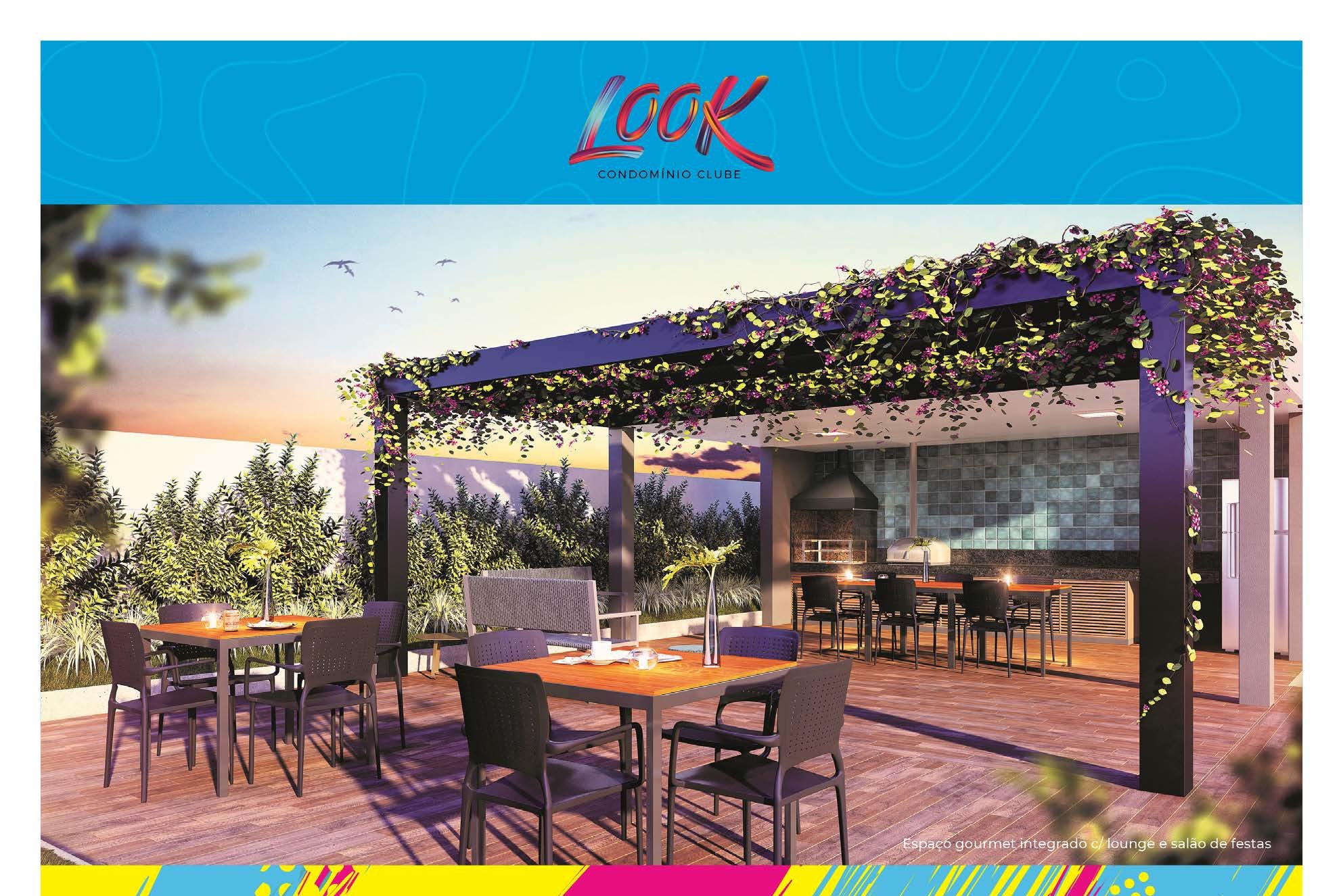 Espaço grill com pérgola — Look Condomínio Clube
