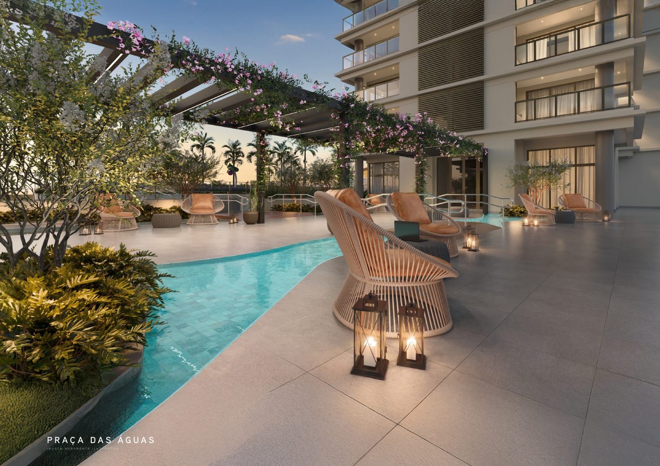 Praça das águas — Eternity Residence
