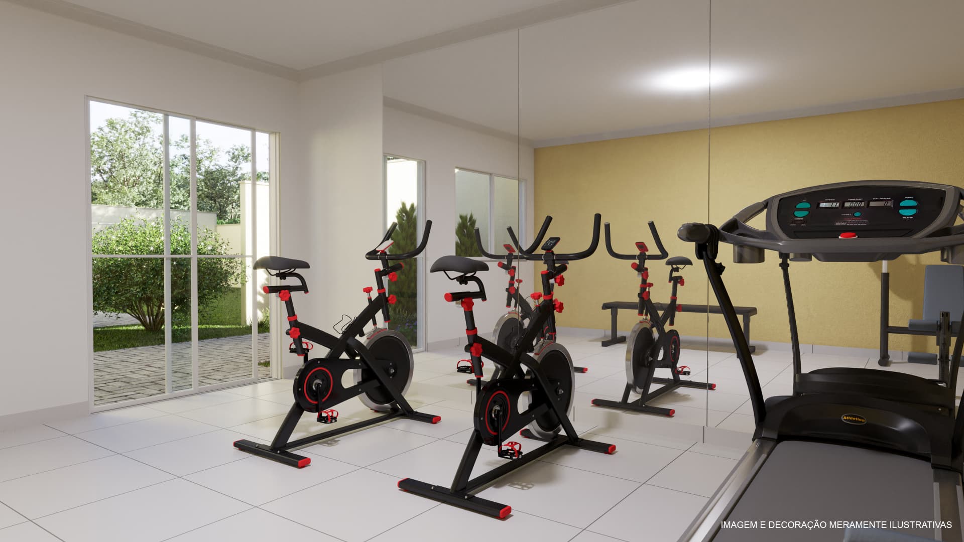 Academia — bicicletas e esteiras — Advanced Taboão I