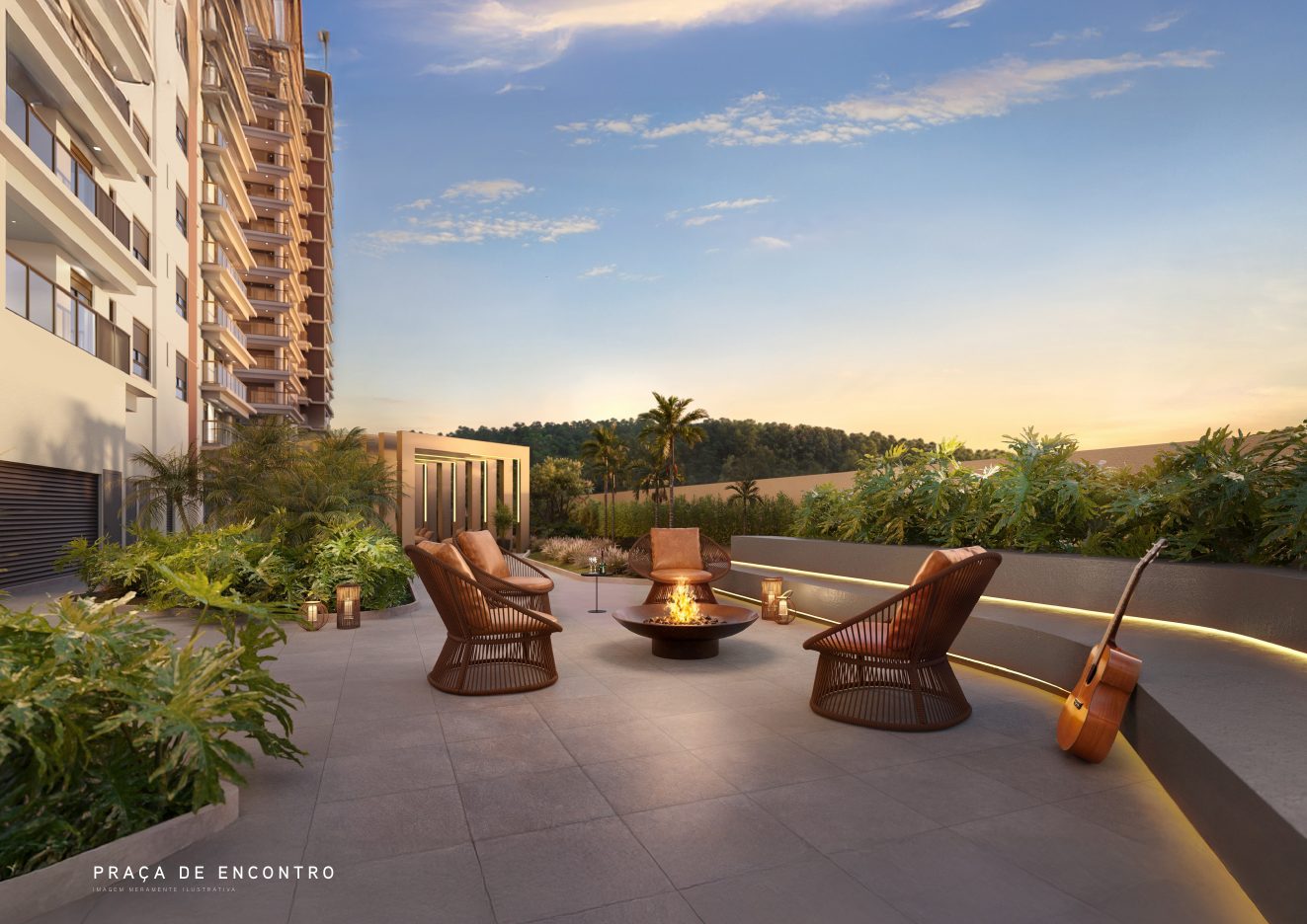 Praça de encontro — Eternity Residence