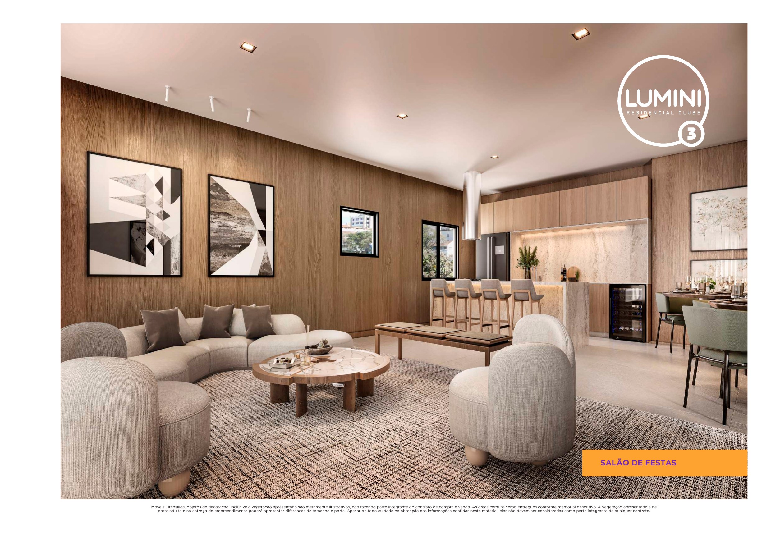 Salão de festas — Lumini 3 Residencial Clube