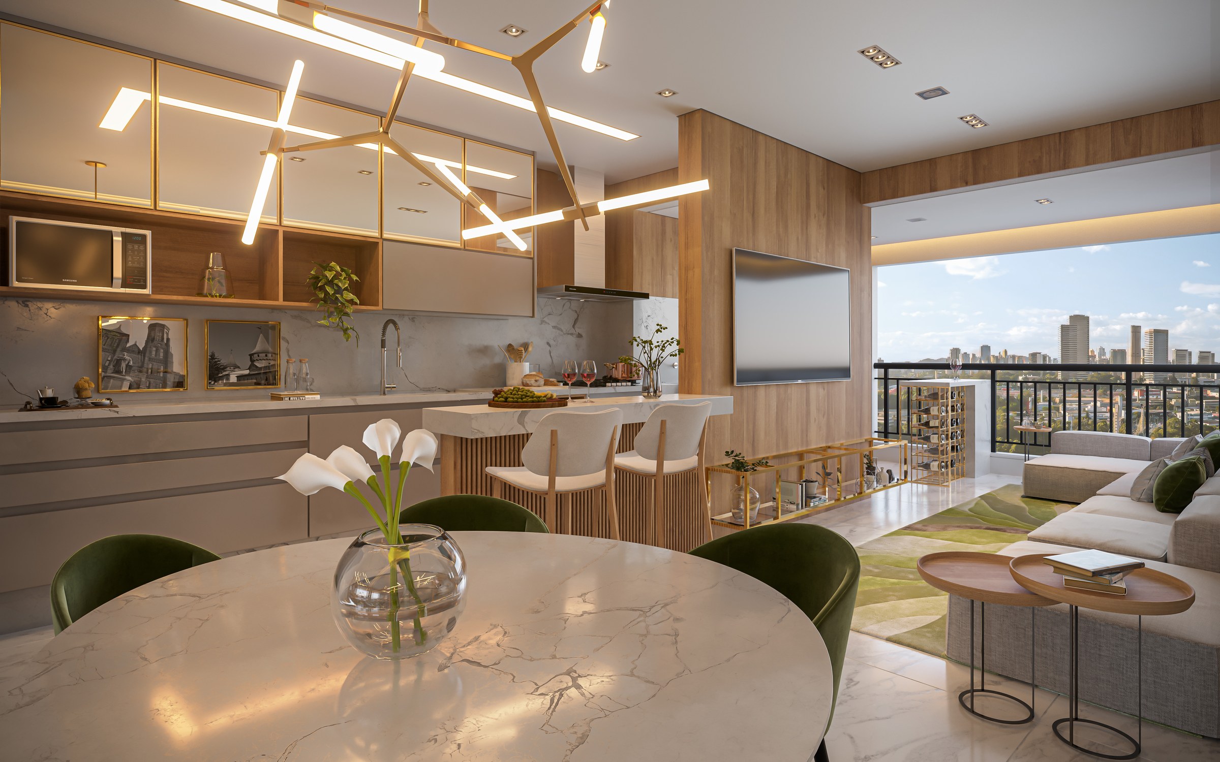 Alpha Park View Living Apto 82 Metros Hvmocr — Alpha Park View