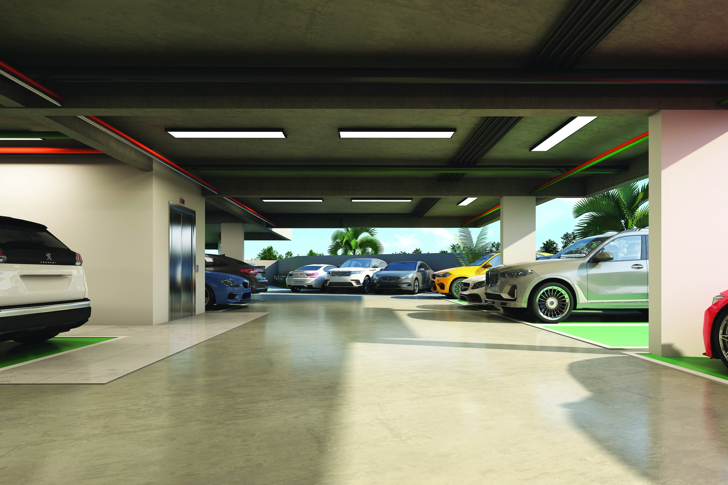 Parc Barcelona Rea Comum Estacionamento Uasptp — Parc Barcelona