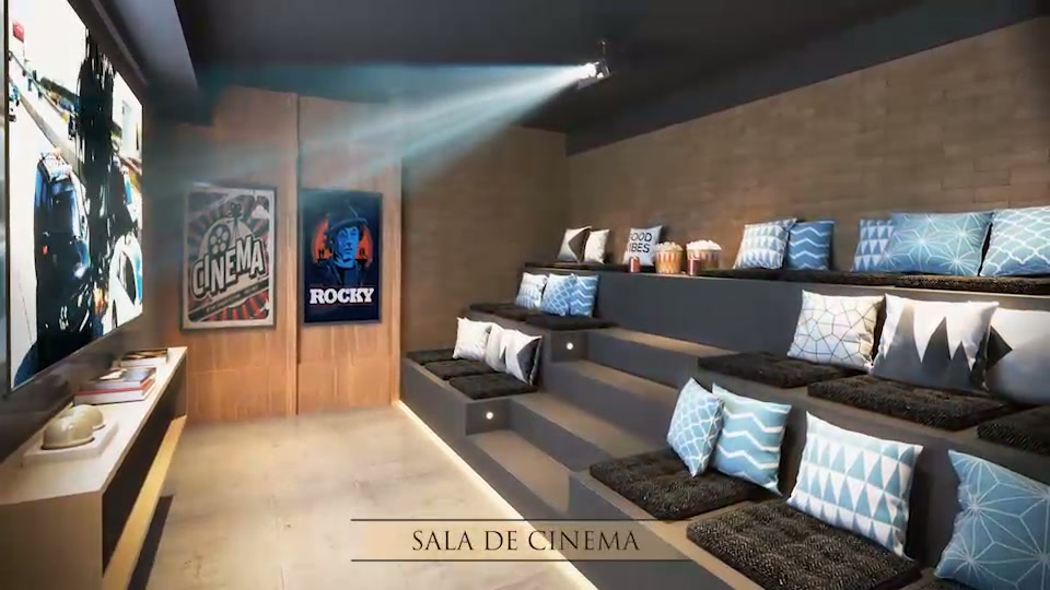 Sala de cinema — Sole Condomínio Clube