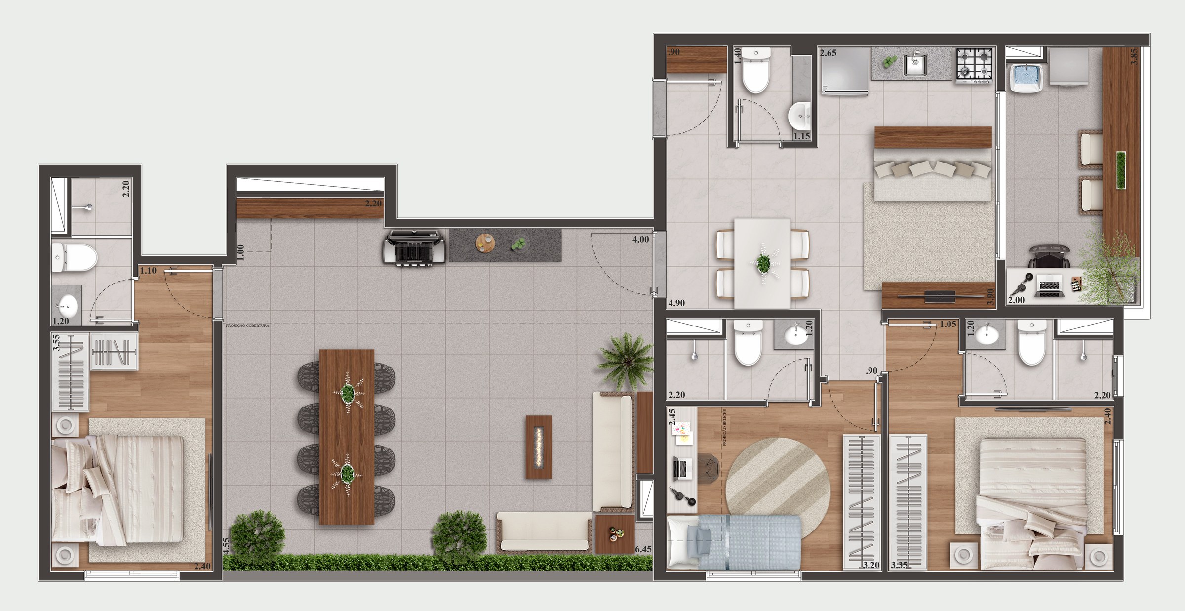 Planta de Mix Altino Penthouse do Mix Altino