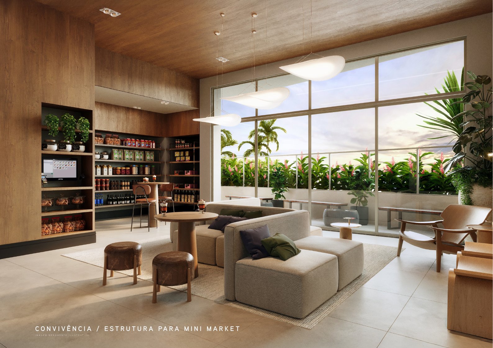 Convivência e minimarket — Eternity Residence