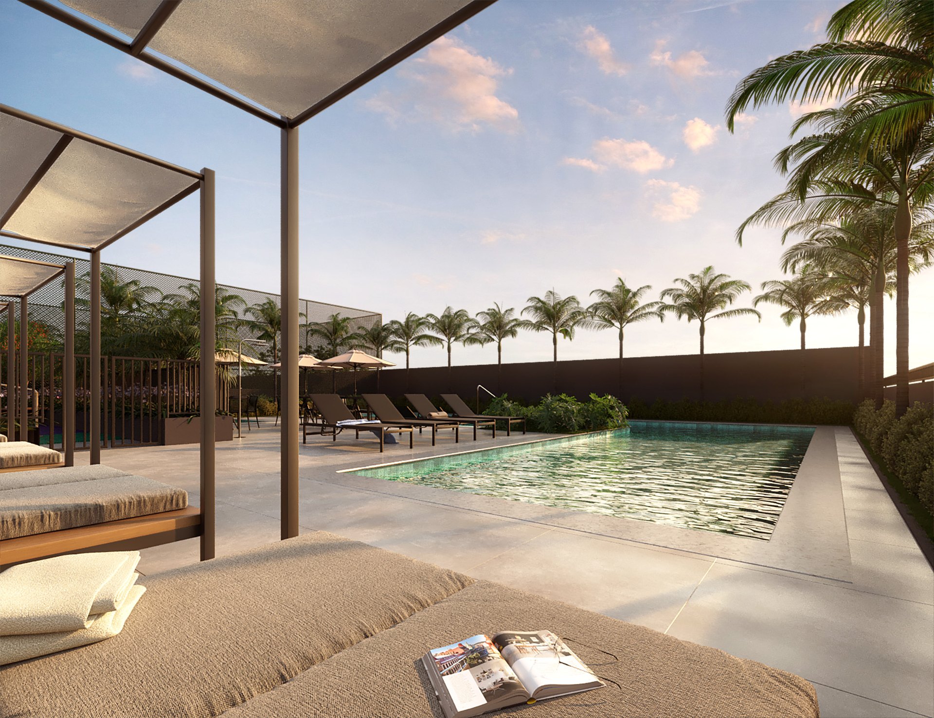 Piscinas e bangalôs — Máxima Ares Altino