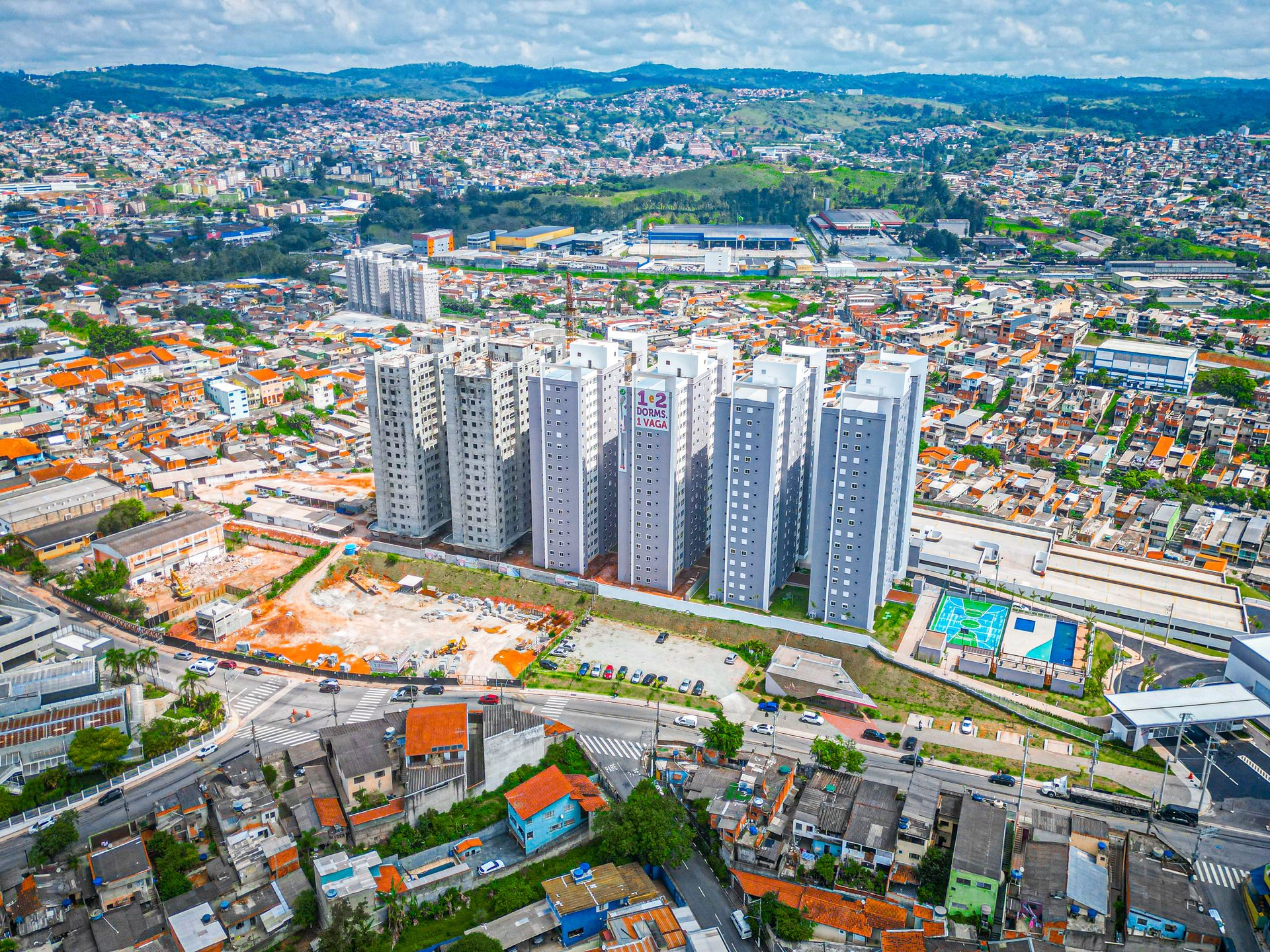 BELLA CIDADE FACHADA VISTA AEREA — Bella Cidade Itapevi