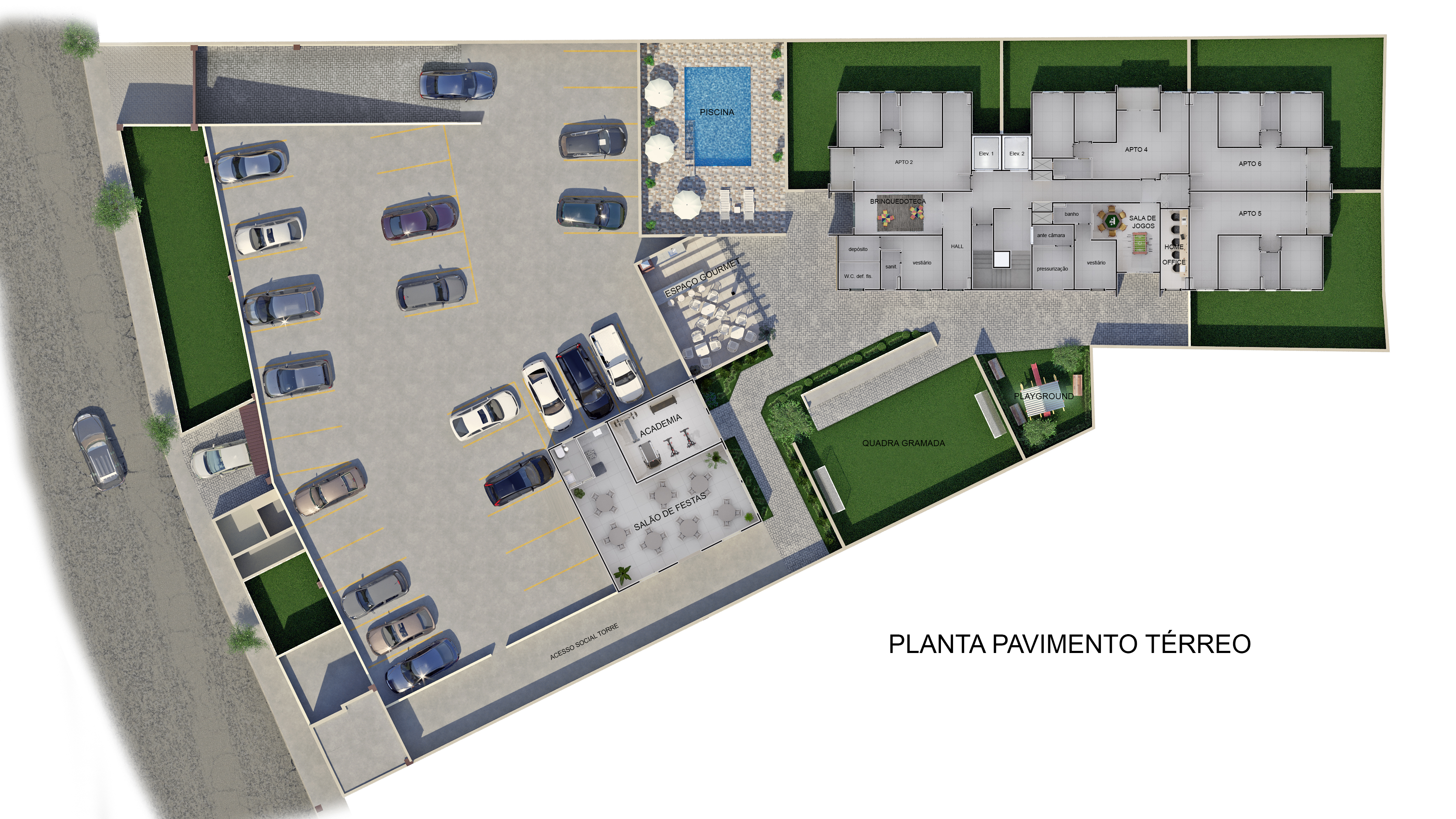Planta de Gardens do Advanced Taboão I