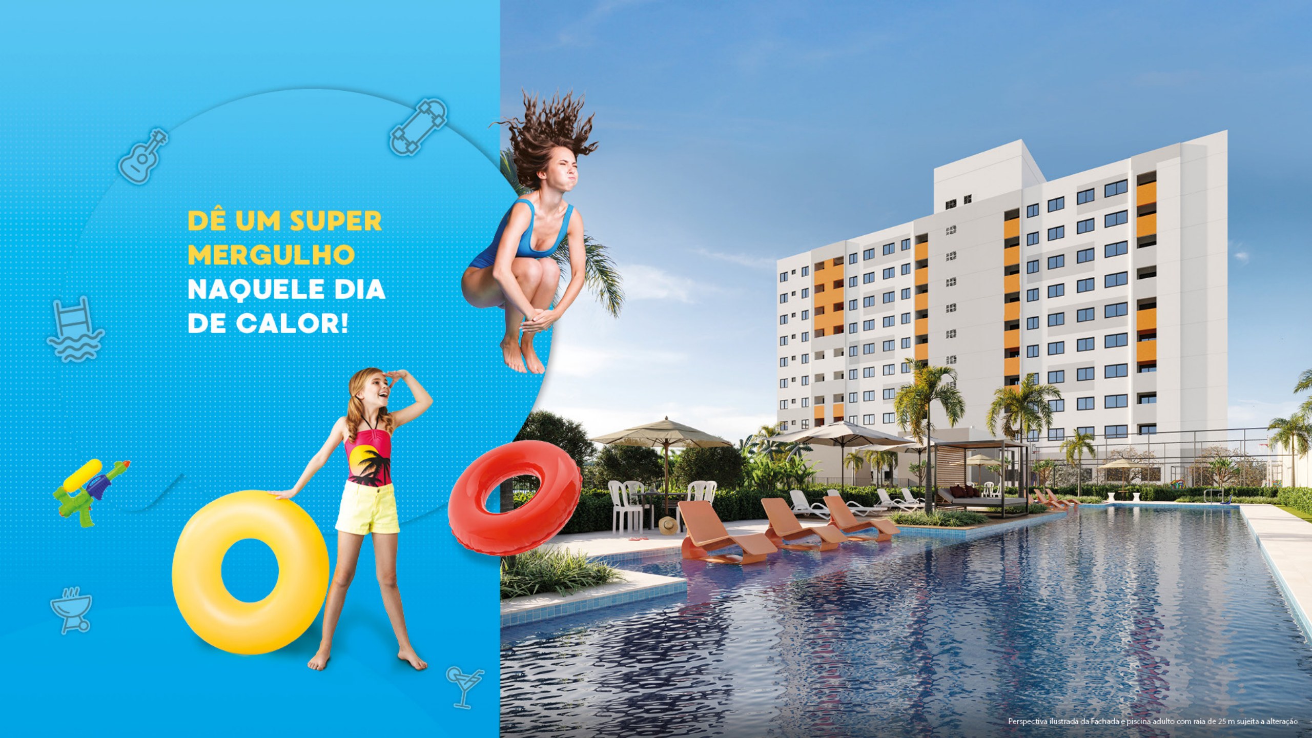 Piscina infantil e deck molhado — PiN Osasco Residencial Clube