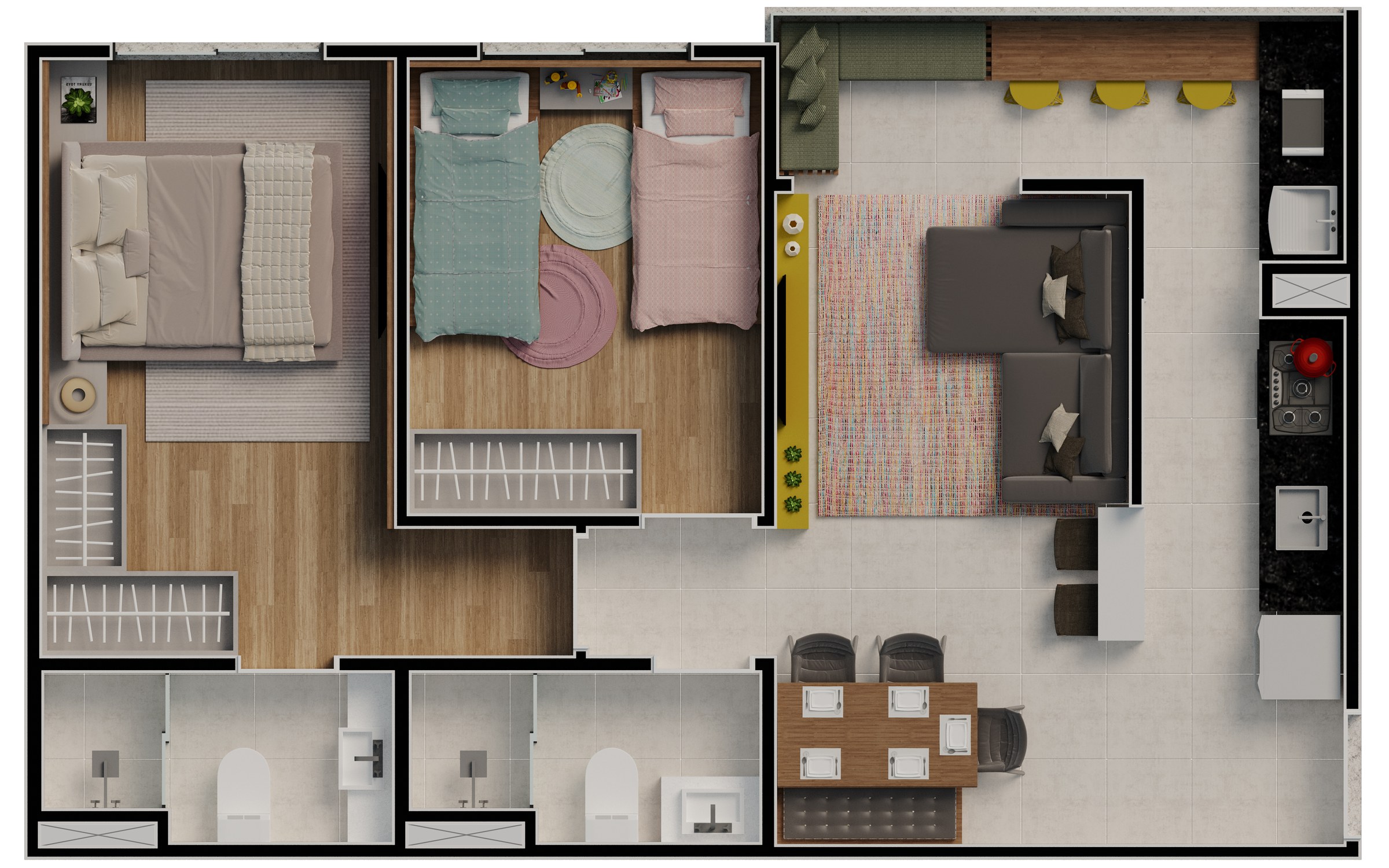 Planta de Elos Barueri Final 02 do Elos Residencial Clube