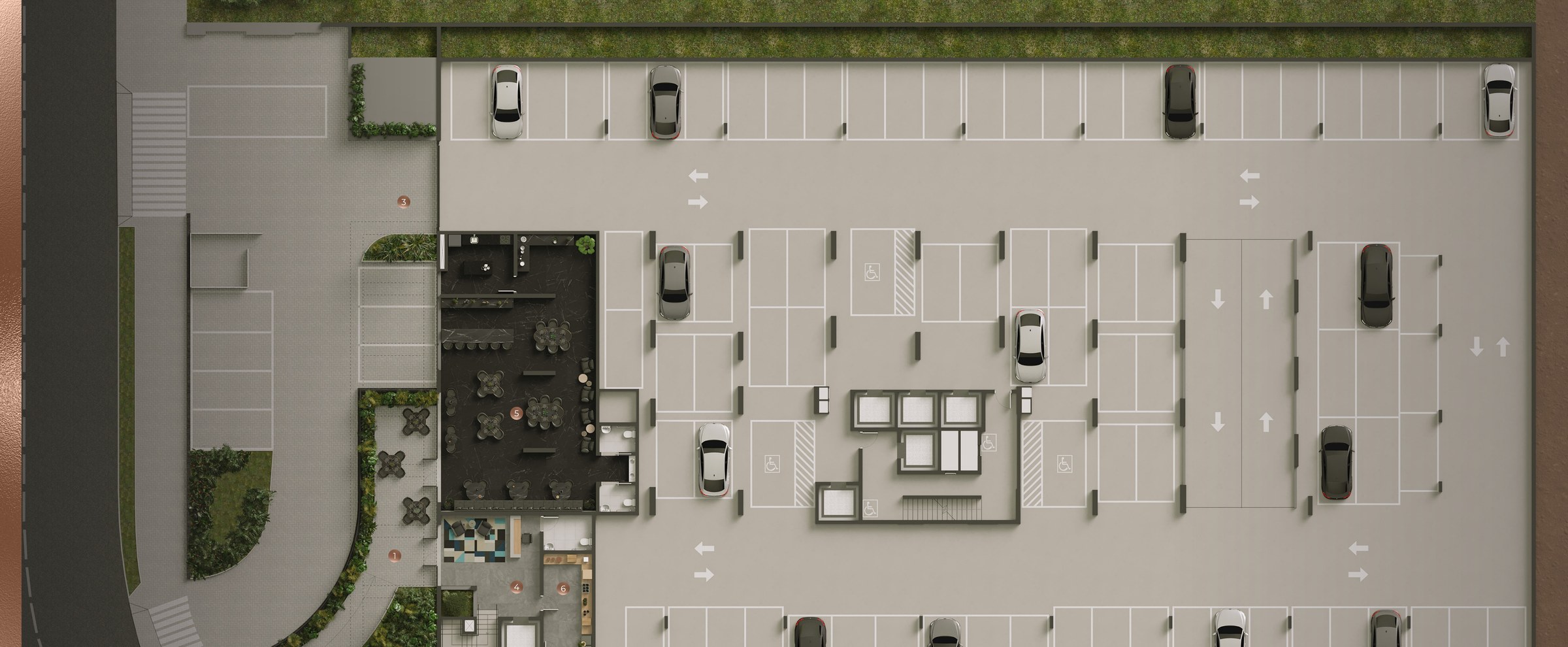 Implantação do 2º subsolo — LIV Stay Residence