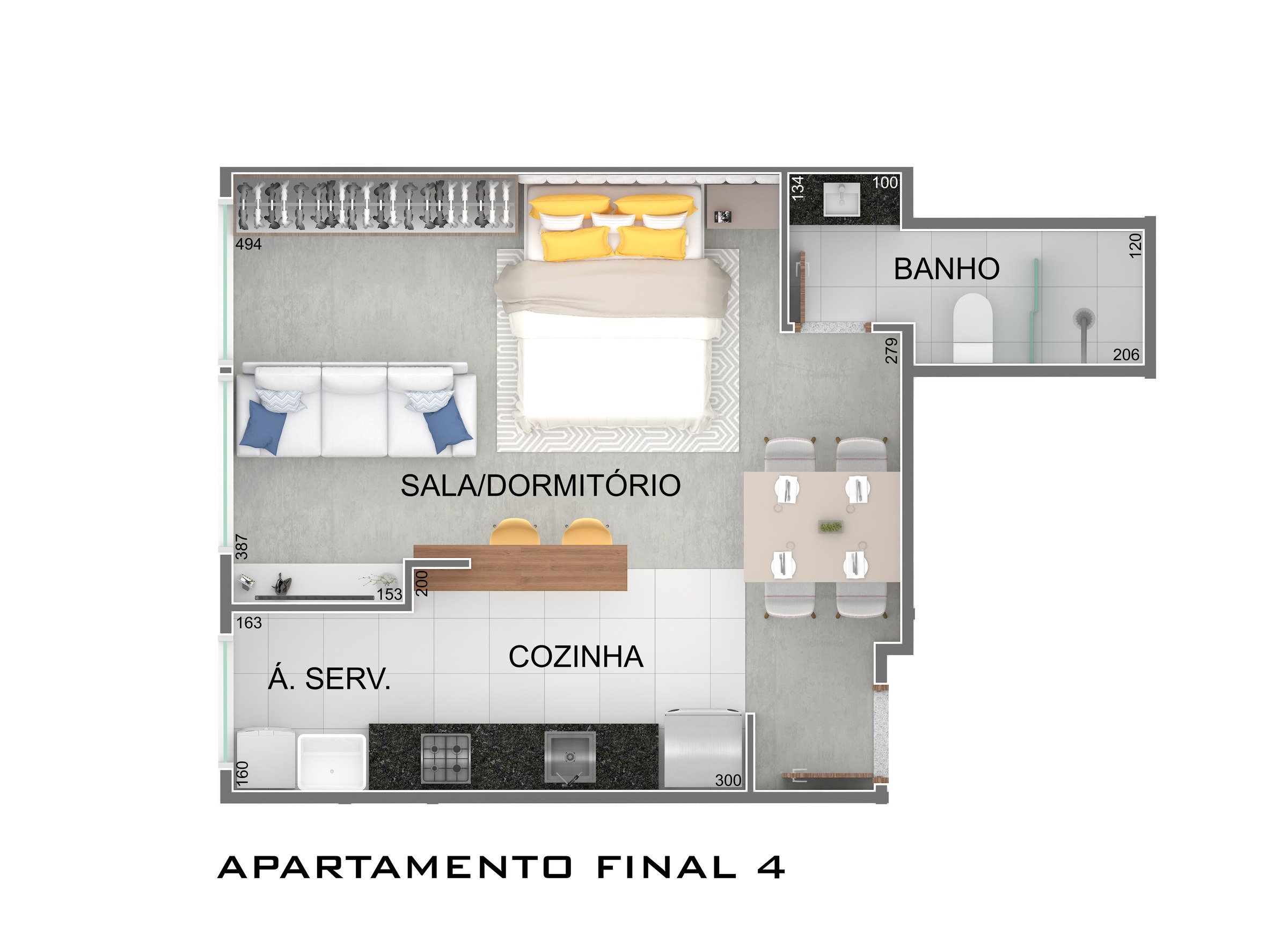 Planta de Final 4 — 38,17 m² do Parc Barcelona