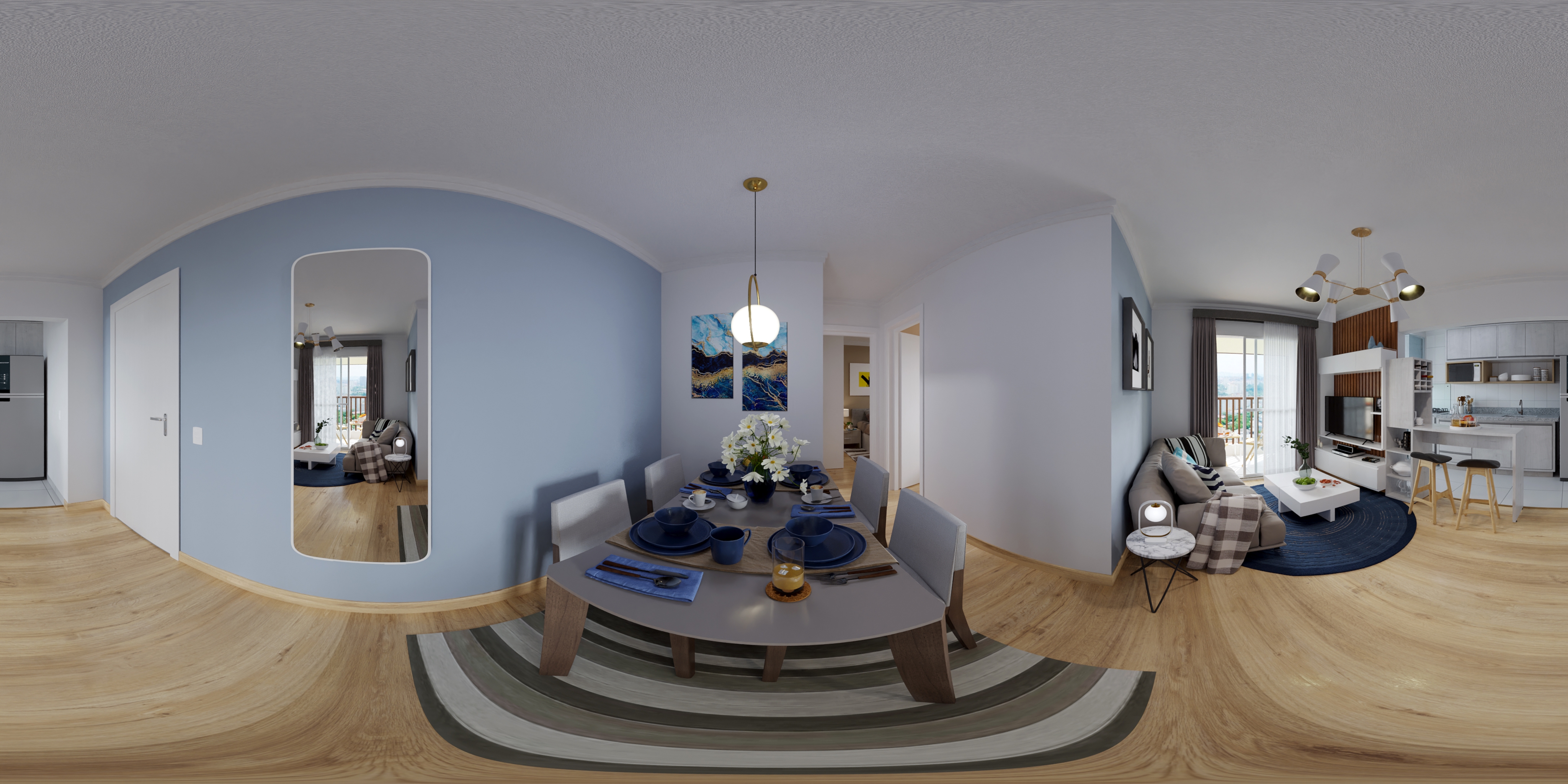 Apartamento B — vista 360° 11 — Advanced Taboão I