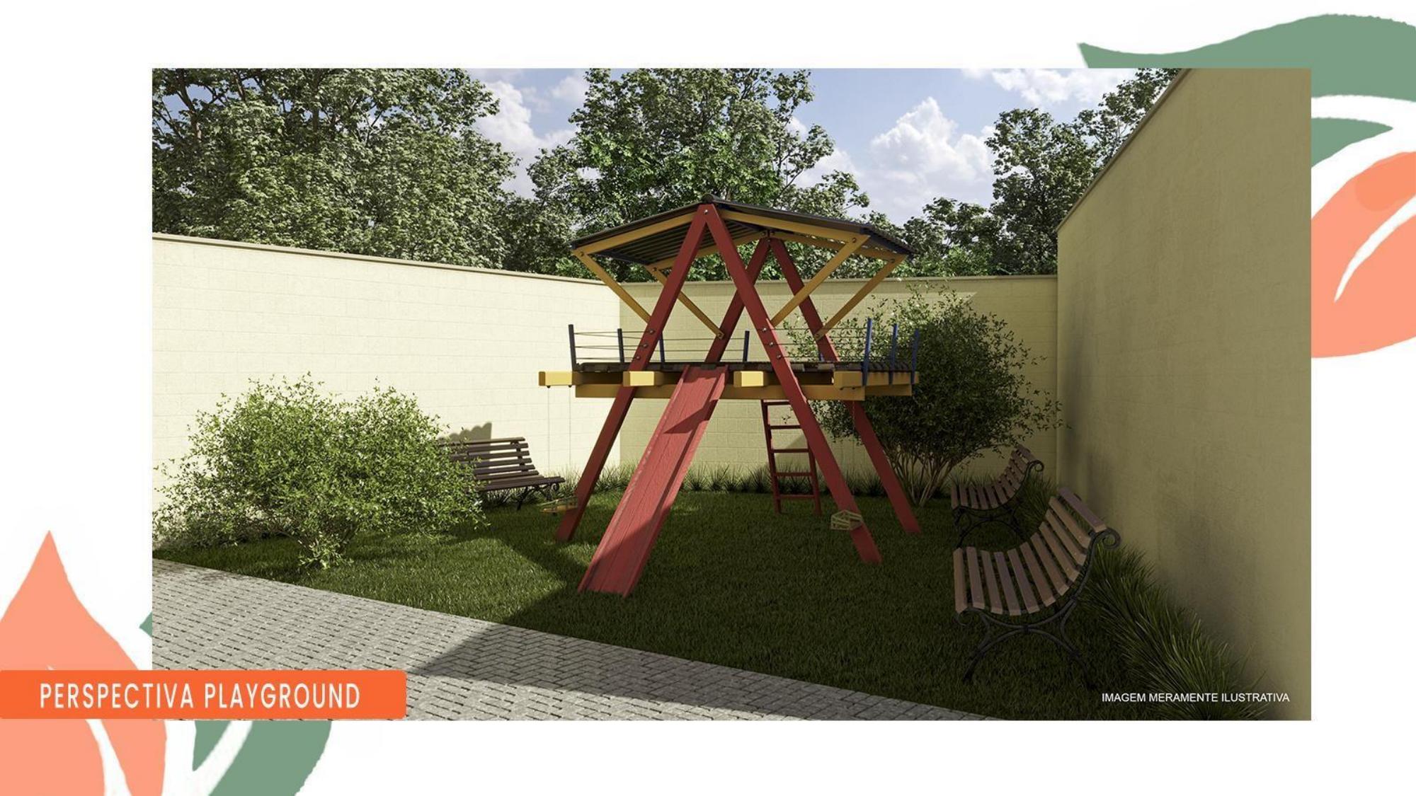 Perspectiva artística do playground — Advanced Taboão I