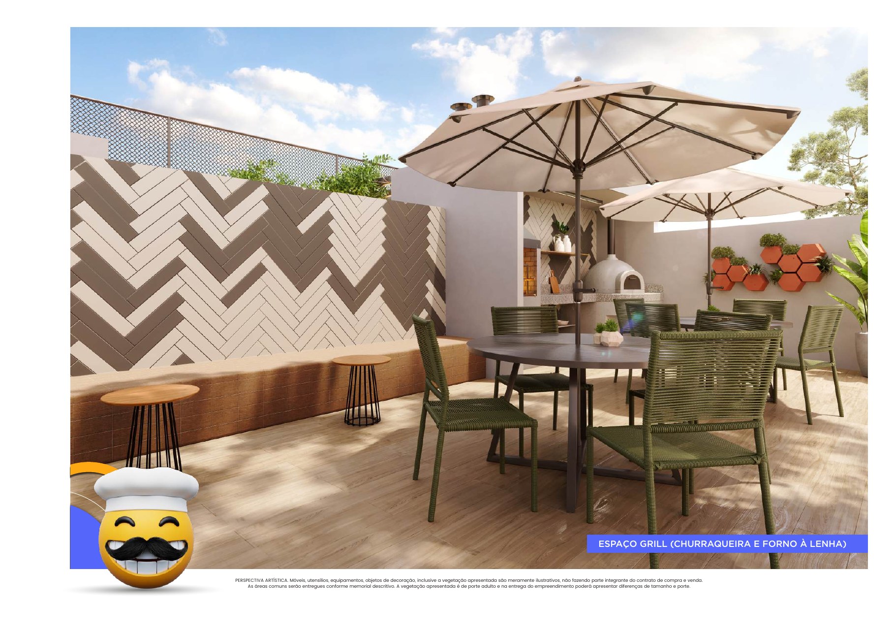 Espaço grill com forno à lenha — Place Condomínio Clube