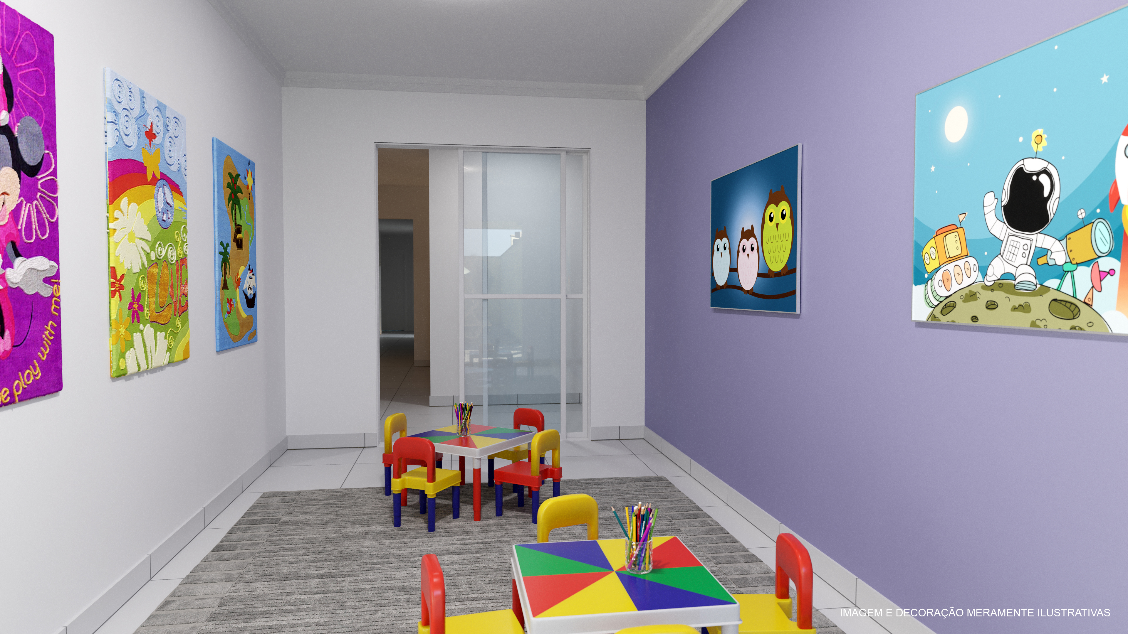 Brinquedoteca — mesas e quadros lúdicos — Advanced Taboão I