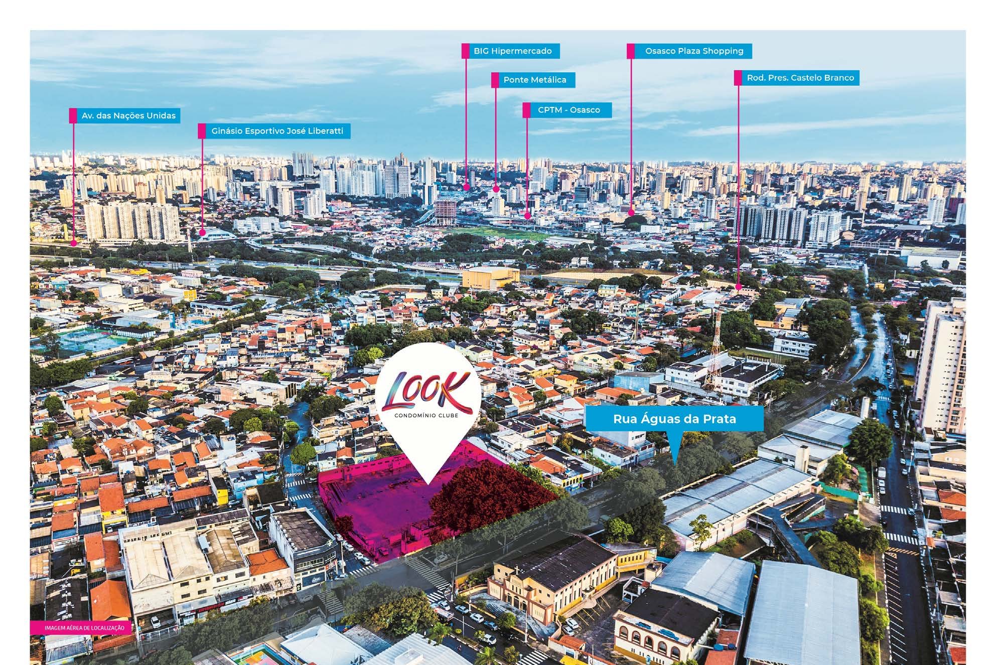 Vista aérea do Rochdale — Look Condomínio Clube