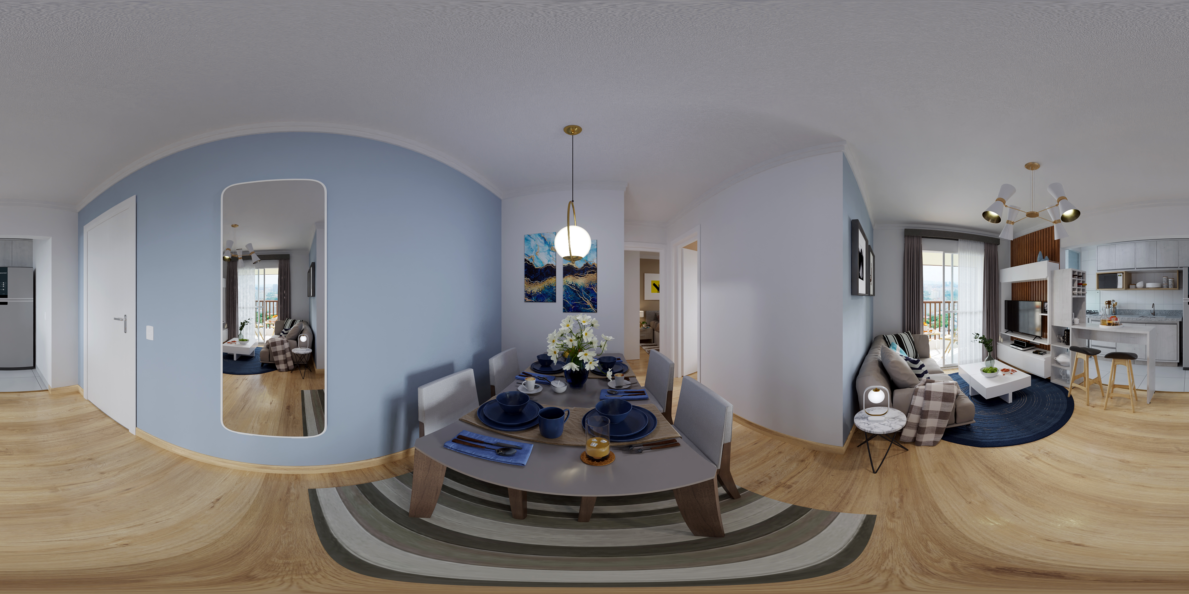 Apartamento B — vista 360° 10 — Advanced Taboão I