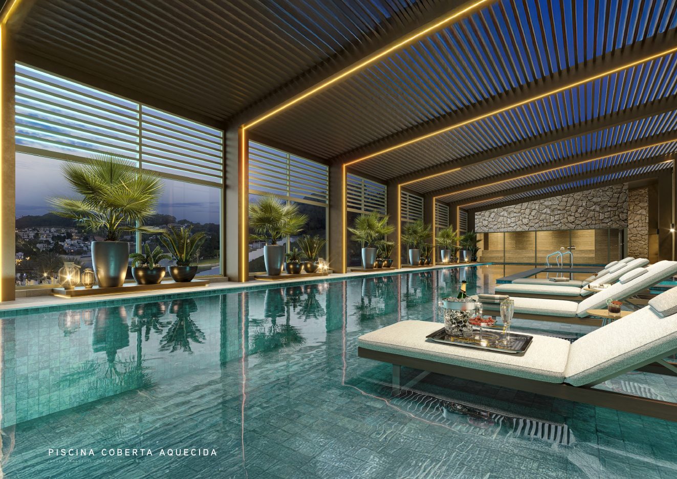 Piscina coberta aquecida — Eternity Residence